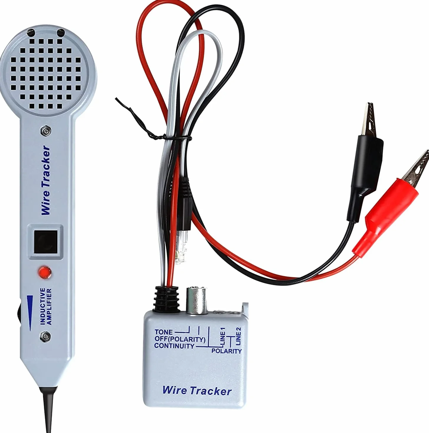 Kit de generador de tonos, rastreador de cables, probador de cables, kit profesional de tonos, probador de cable precisión de 200EP buscador de detector de sonda con volumen ajustable