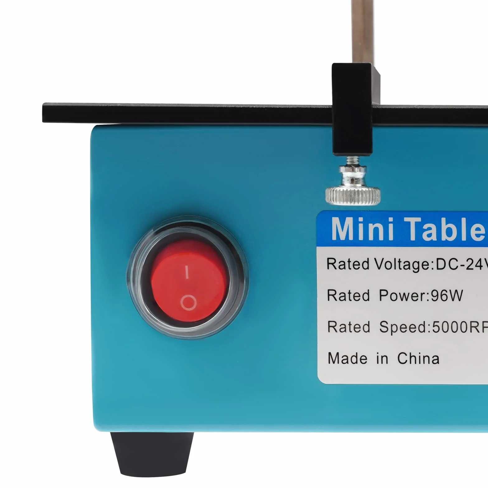 Mini sierra de mesa 96 W Power Mini Multifunción 5000RPM 7 velocidades 0-90 ° corte para bricolaje, madera y acrílico