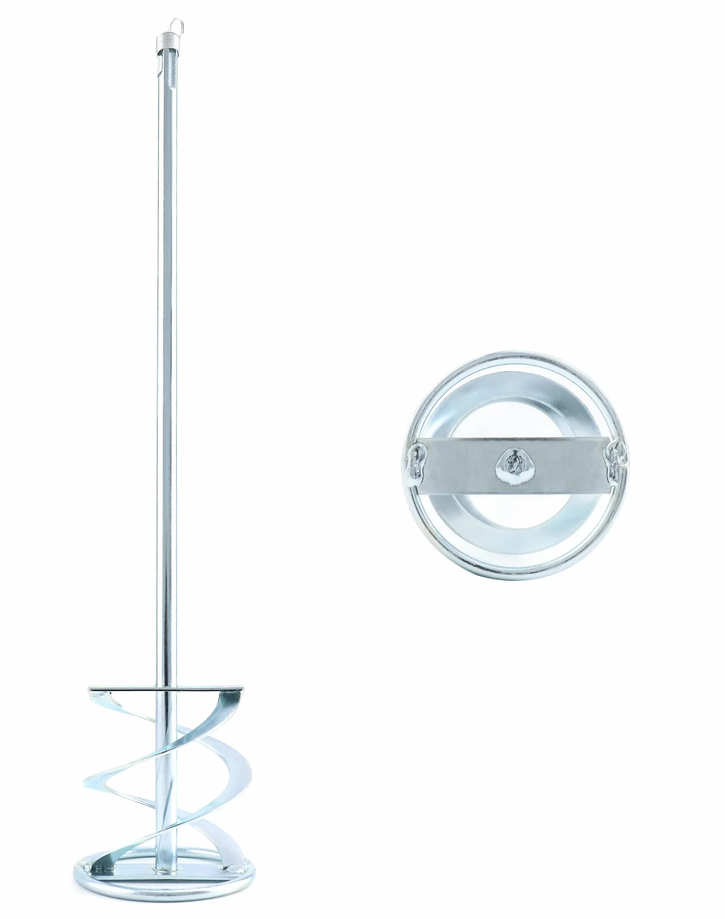 QWORK® cesta de mezcla de mortero, mezclador de mortero, rosca SDS, varilla mezcladora taladro, para adhesivos, batidor de pintura, cemento, hormigón, 80 mm x 400 mm