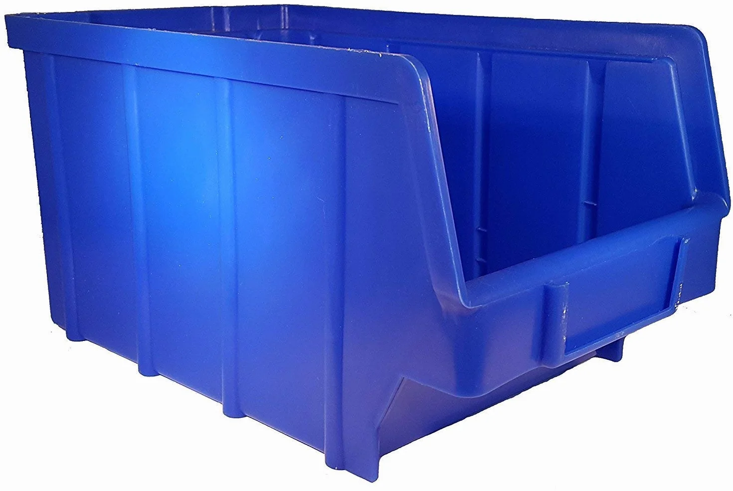 15 unidades Cajas – Azul – Tamaño 4 (222 x 340 x 157 mm) – Apilable/Visión estante de caja/caja/caja de almacenamiento