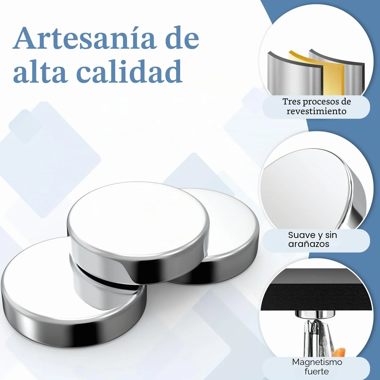Imanes Fuertes 100 uds 5x2 mm para Frigorífico Pizarra Magnética Manualidades