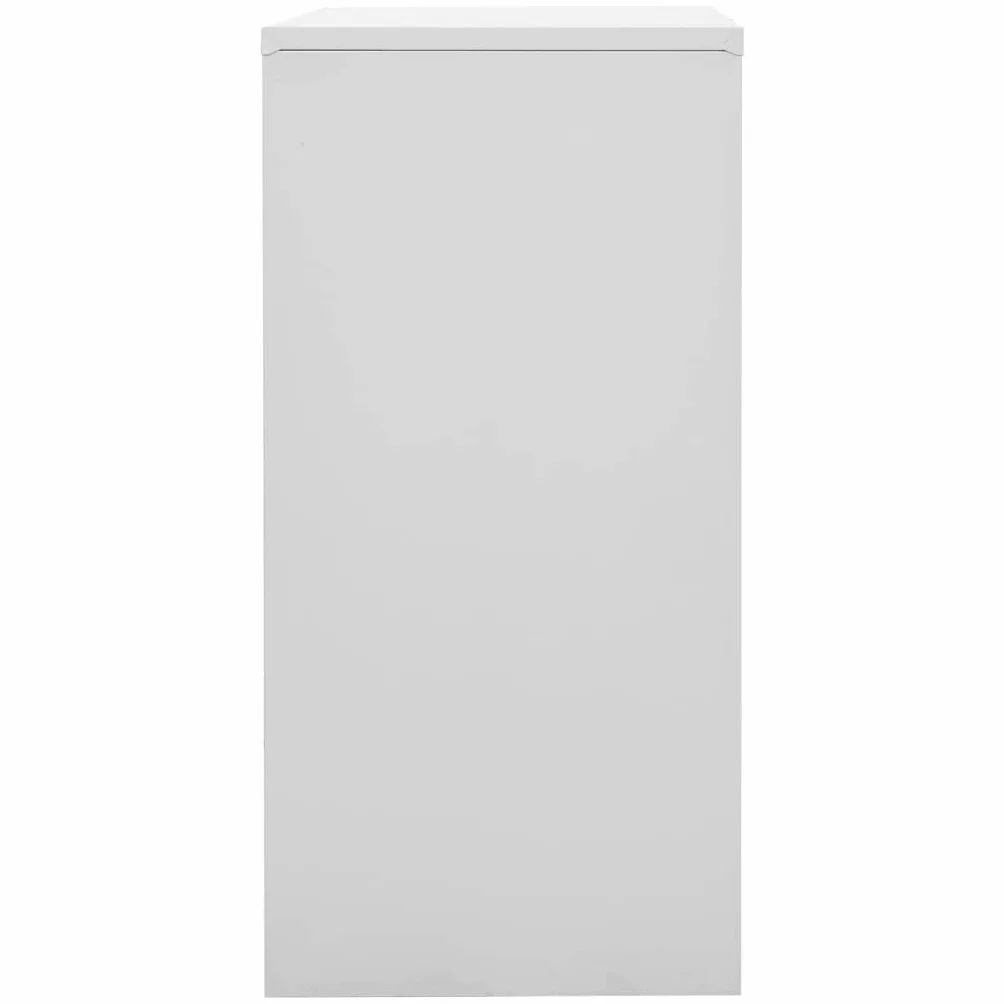 vidaXL Armario Taquilla Casillero de Acero 90x45x92,5 cm Gris Claro y Rojo