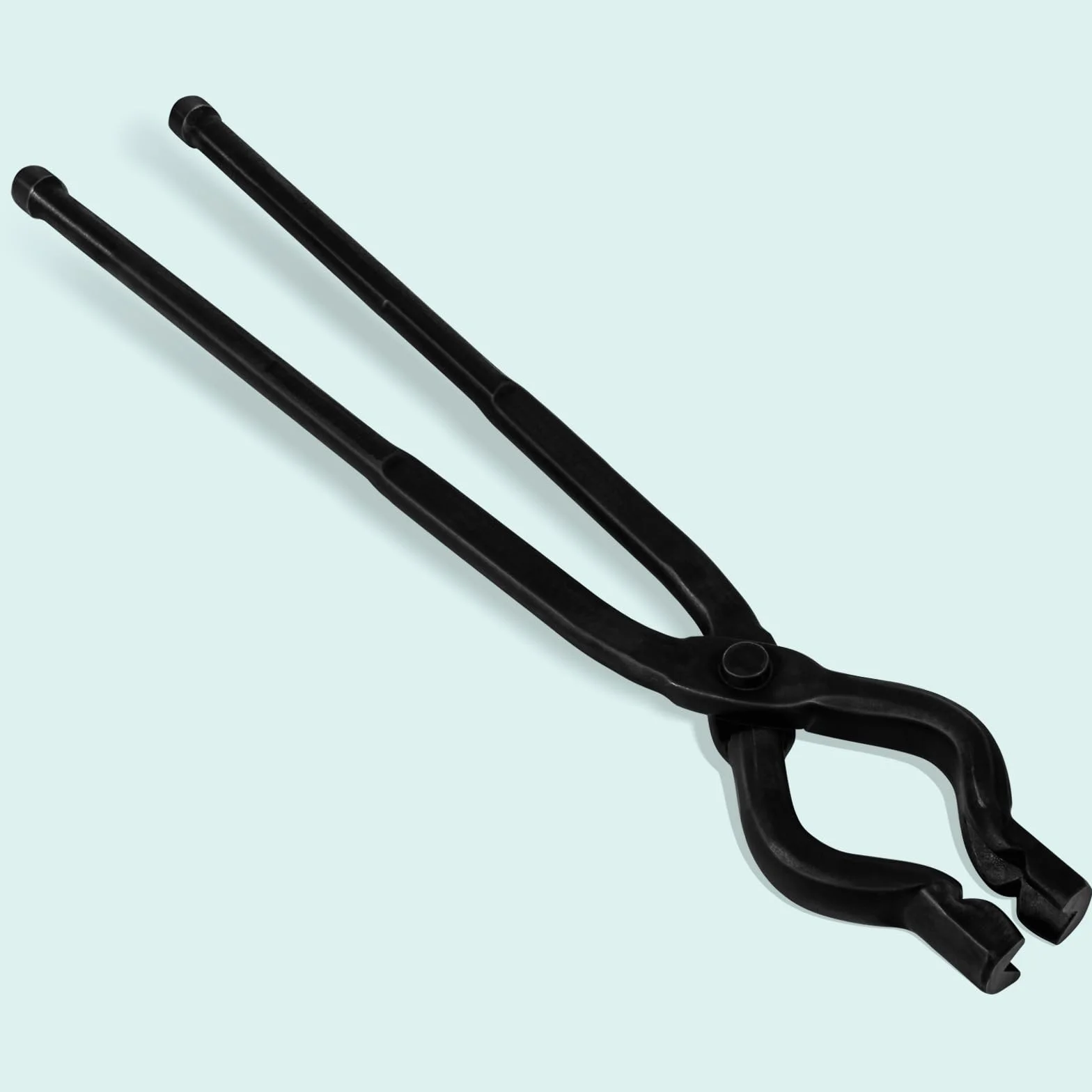 Pinzas de herrero de 17 pulgadas, pinzas de mandíbula de lobo ensambladas para hacer cuchillos herreros Bladesmith yunque forjan pinzas