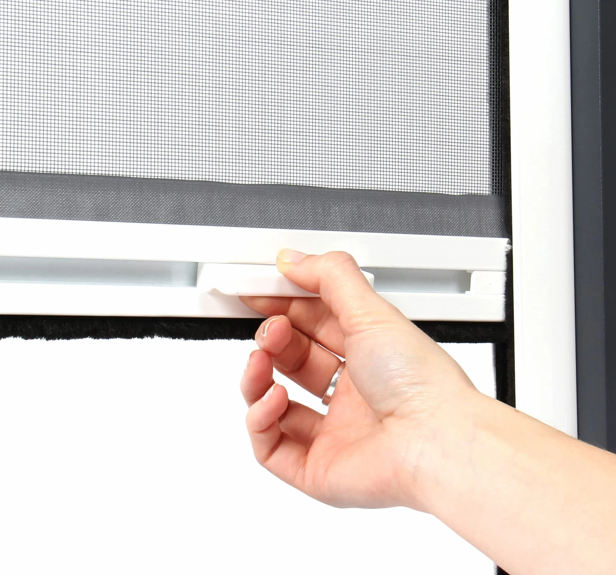 Mosquitera ventana y puerta aluminio (Roble dorado, Anch. 1500 x Alt. 1600mm - Ajustable)