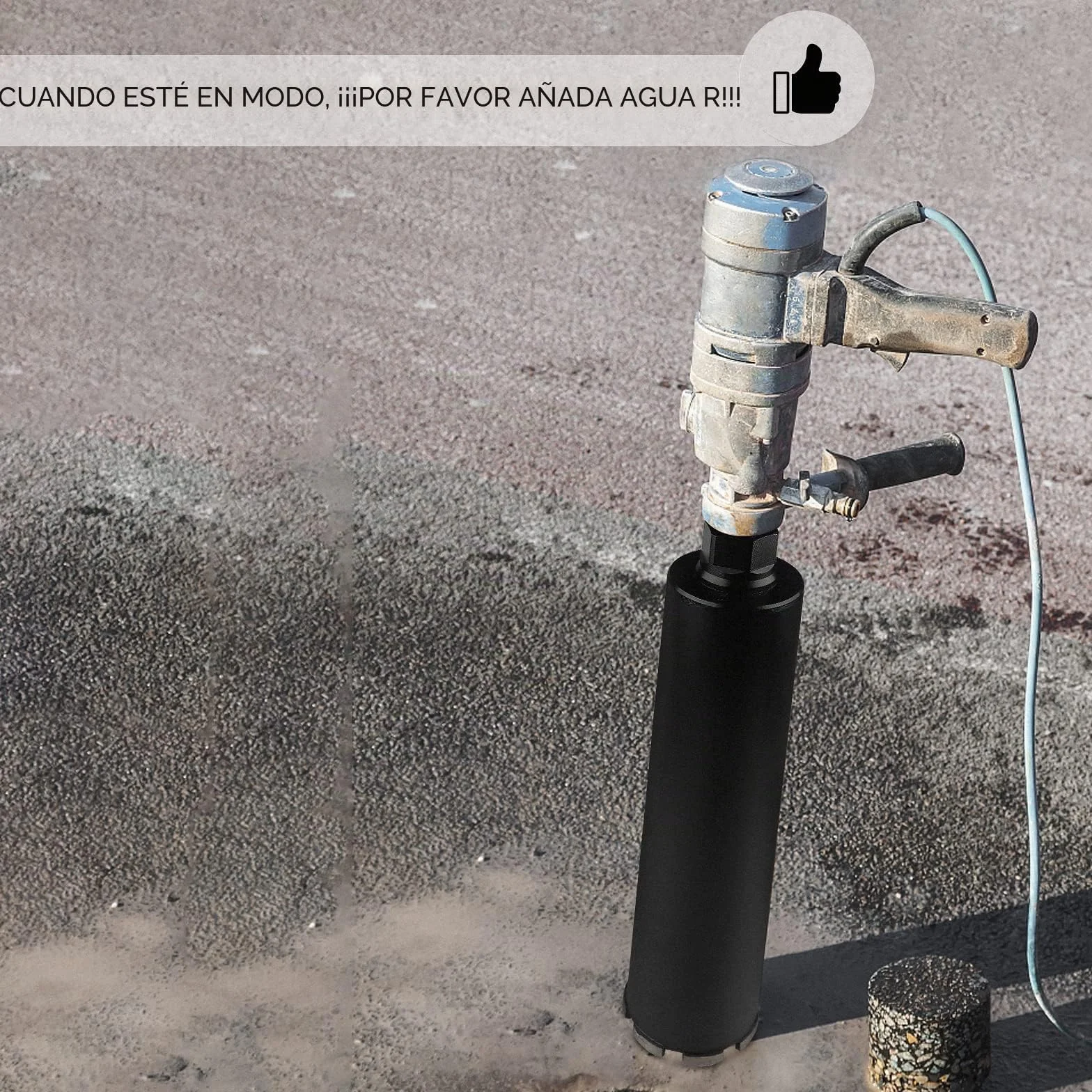 CPROSP - Corona de diamante para zanahoria (diámetro 68 mm, 1 ¼ de pulgada UNC con adaptador SDS PLUS, L 420 mm, para zanahorias en hormigón, hormigón armado, mampostería y piedra