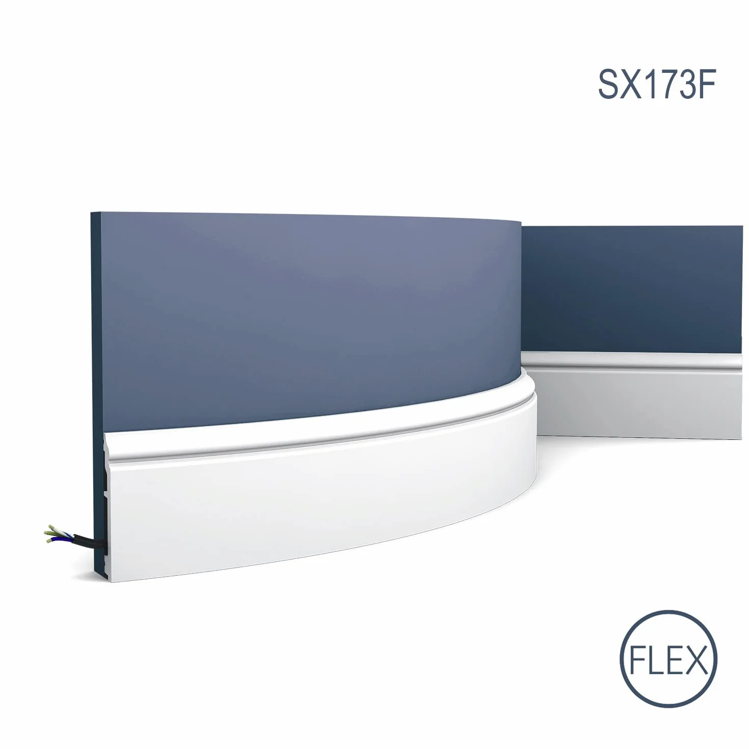 Rodapié flexible, elegante y clásico SX173F