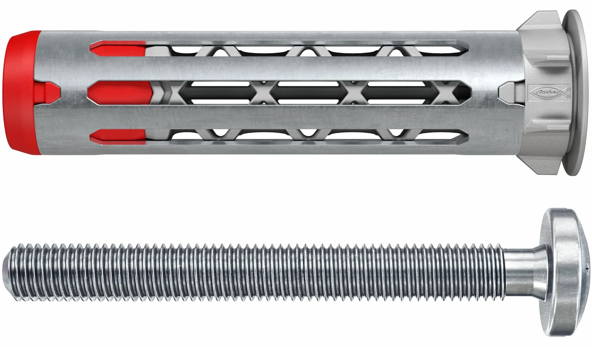 fischer Meisterbox DuoHM | Maletin de Taco Metálico para Paneles Huecos con Tornillo TX 4x55, 5x55, 6x55 | Anclaje de Alta Carga Compatible con Placas de Yeso PLADUR®, Yeso, Contrachapado (52 uds)