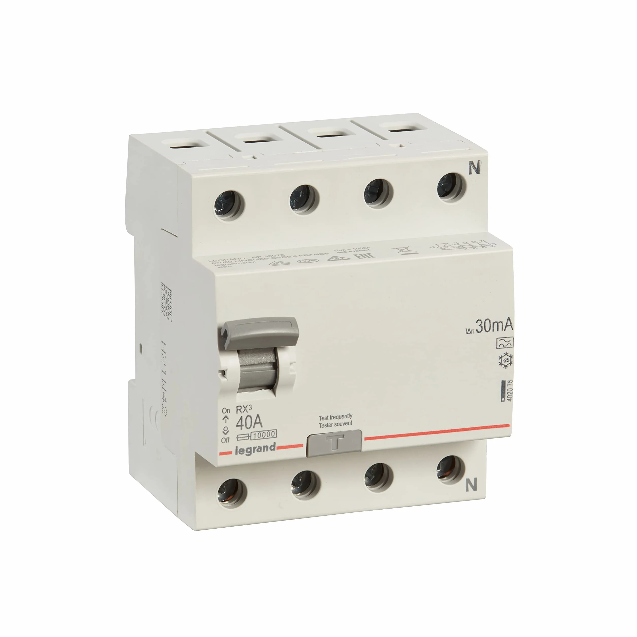 LEGRAND, 402075 - Disyuntor de corriente residual (40 A, 30 mA)