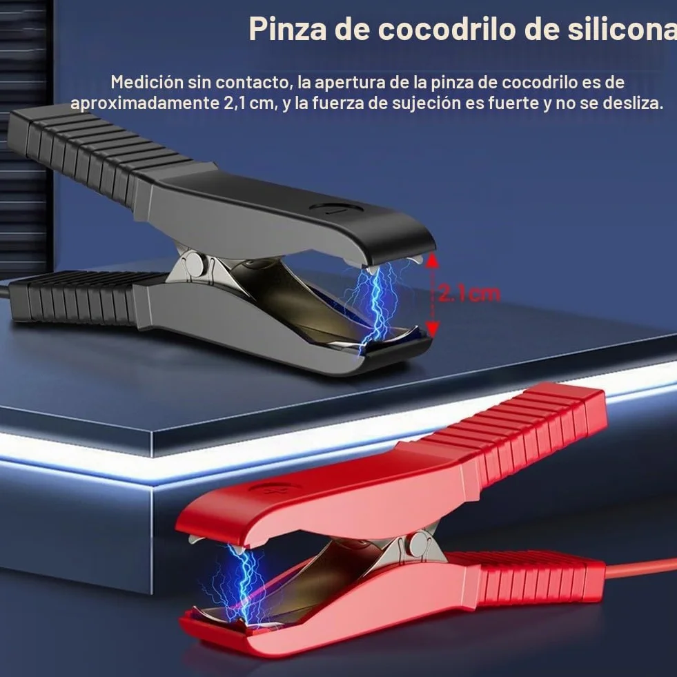 Comprobador de relé de coche de 12 V/24 V. Pantalla LCD con retroiluminación digital, prueba relés de 4/5 pines, compatible con baterías de plomo-ácido/AGM/litio adecuadas para coches, camiones