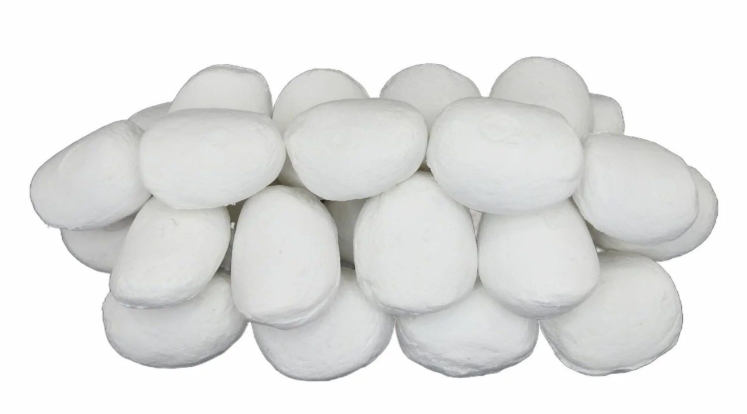 Repuestos de piedras de cerámica para estufas de gas COALS 4 YOU, 7 blancas 8 grises, 14x21x14 cm