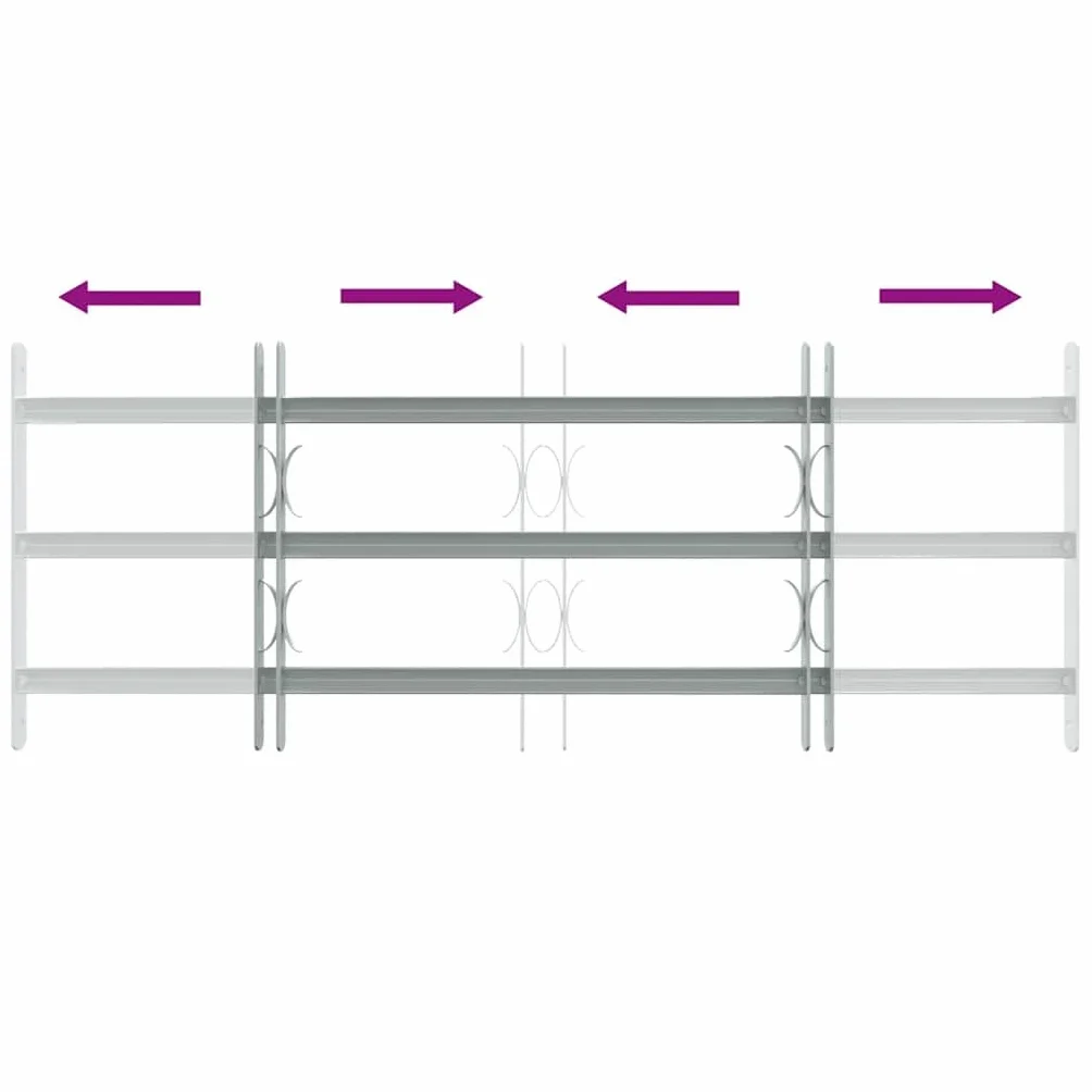 Genérico Reja de Seguridad Ajustable Ventana con 3 Barras 700-1050 mm,Bricolaje,Materiales de construcción,Ventanas,141383