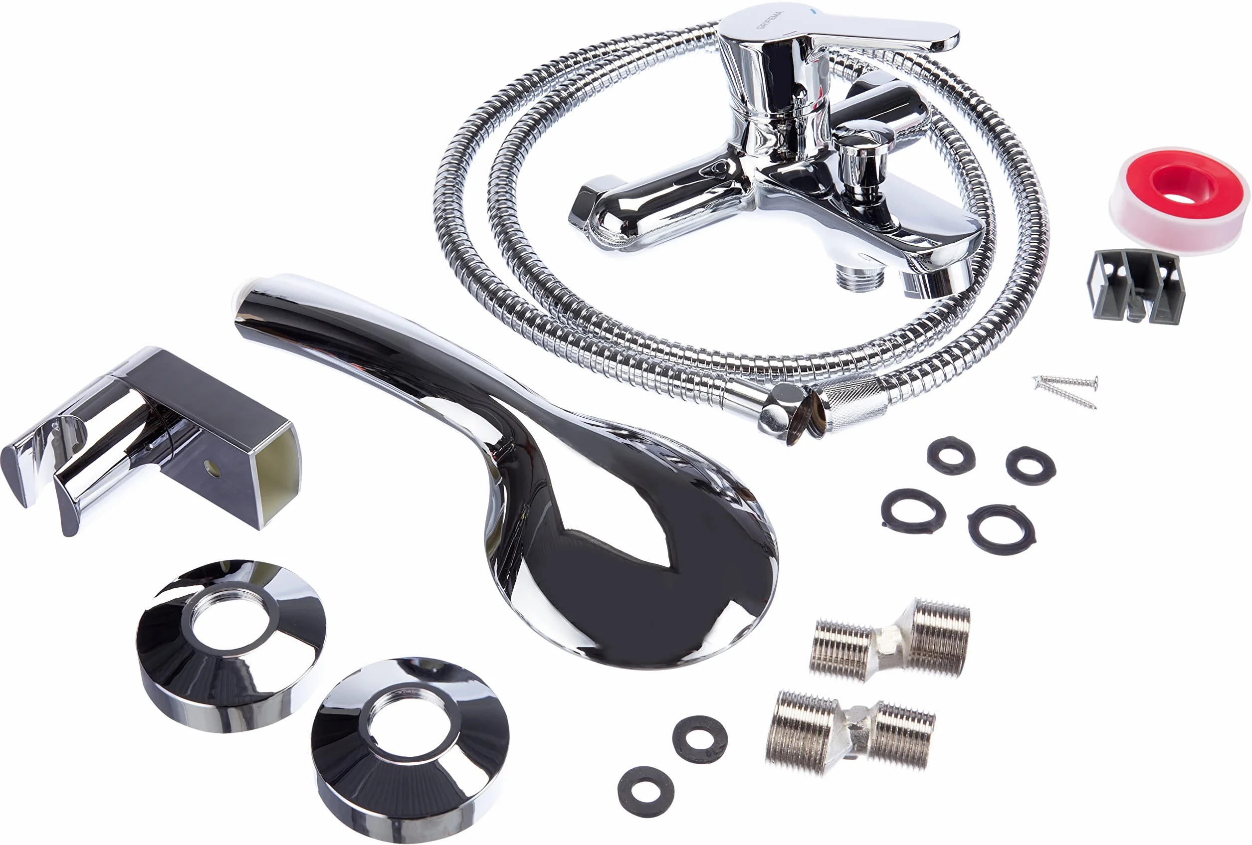 GRIFEMA G13003 Grifo para Bañera y Ducha Plateado