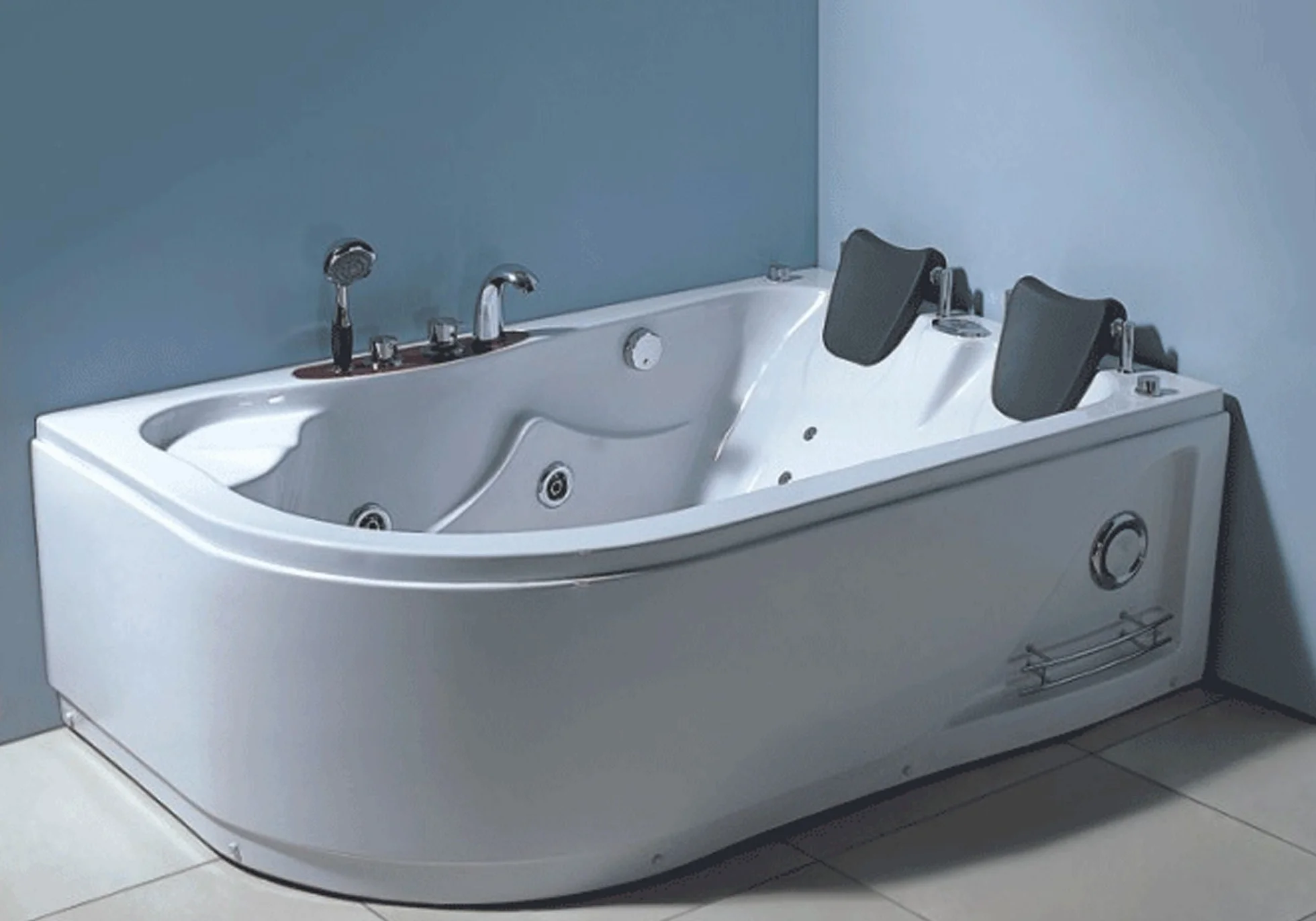 Bañera hidromasaje Varadero 170 X 115 cm Bañera Esquina hidromasaje SPA para 2 Nueva 170 x 115cm