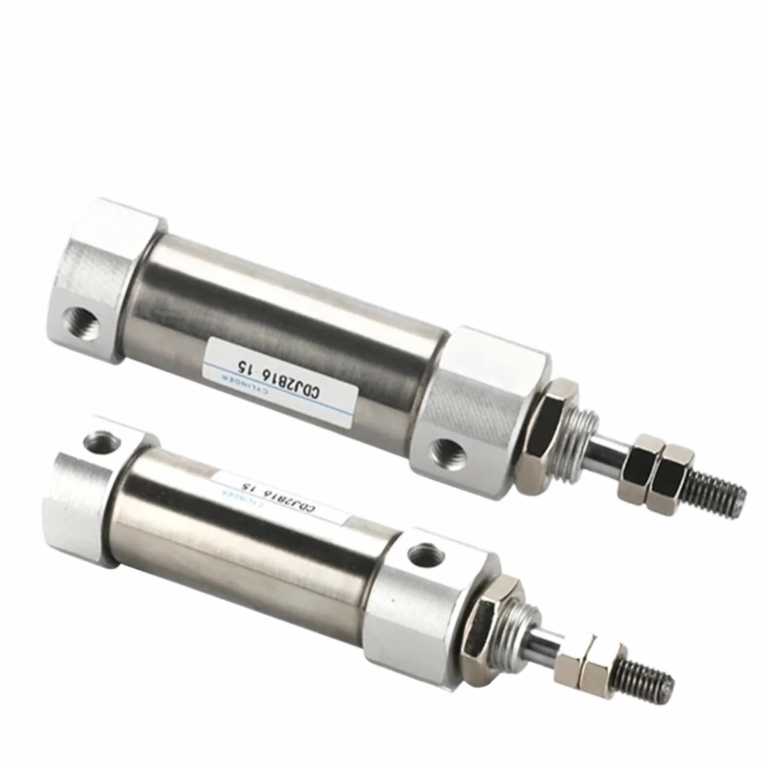 Cilindro neumático de aire de acero inoxidable CDJ2B10 CDJ2B16 Mini de doble efecto, vástago simple, diámetro de 10 mm, 16 mm de carrera, 5~150 mm con imán(40mm Stroke,Bore 10mm)