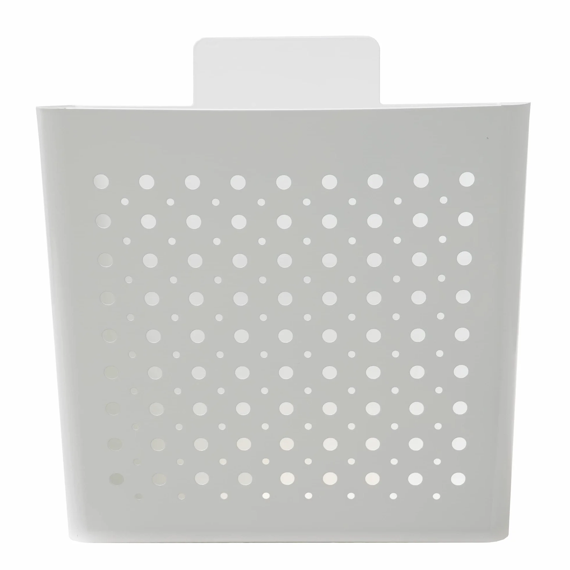 Amig - Cesta de publicidad - Buzón para Publicidad con Rejilla Frontal - Uso exterior - Acero - Blanco - 32 x 36 x 19 cm