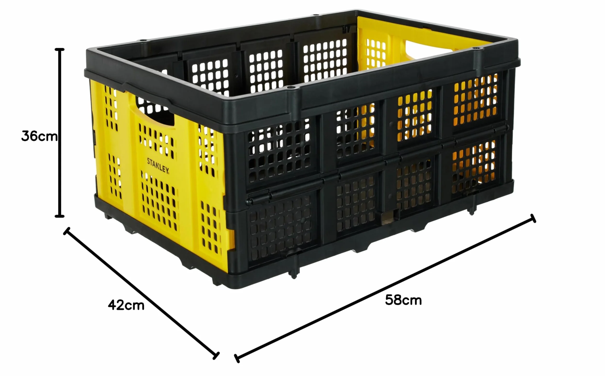 Stanley SXWTD-FT505 25 kg Folding Basket - Yellow