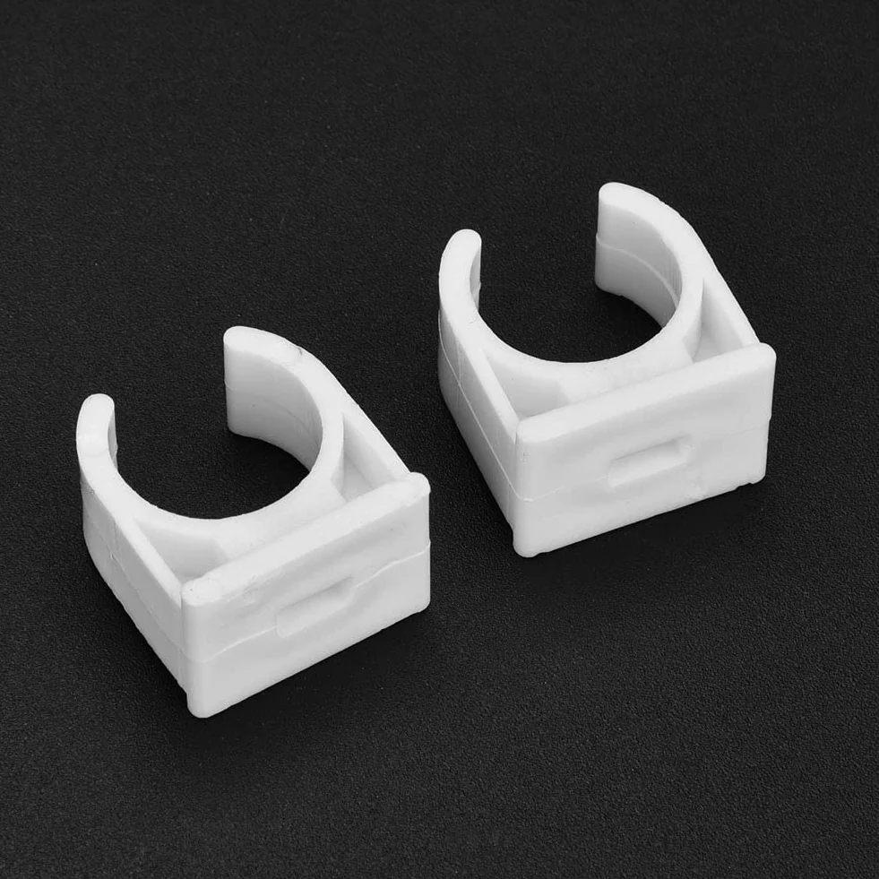 abrazadera pared tubos con tornillo + Abrazadera de un tubo, Akozon Abrazadera de tubo en forma de U Clips fijos para tubería de agua con tornillos 20 piezas(16mm)