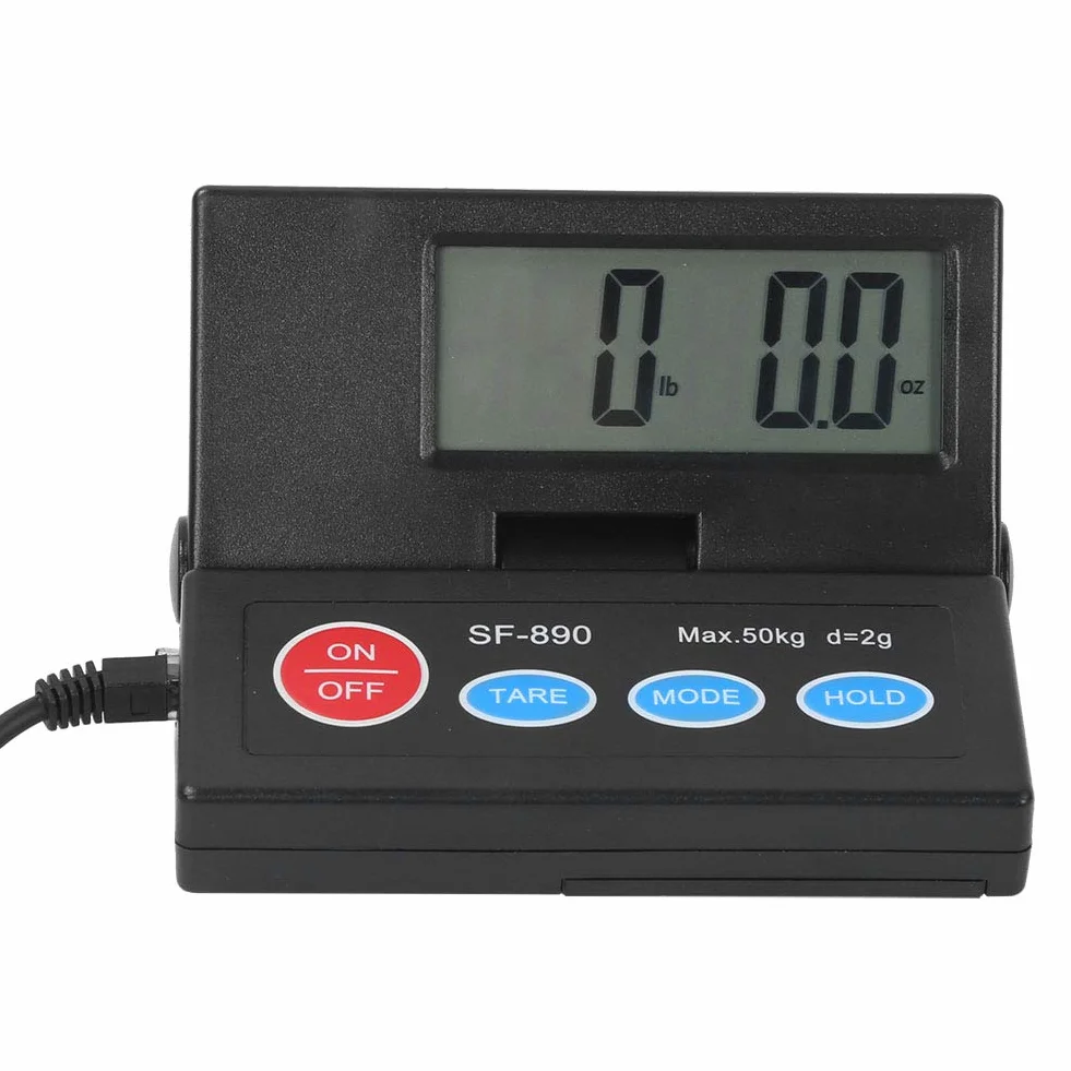 Báscula digital industrial 50 kg precisión 2 g pantalla externa