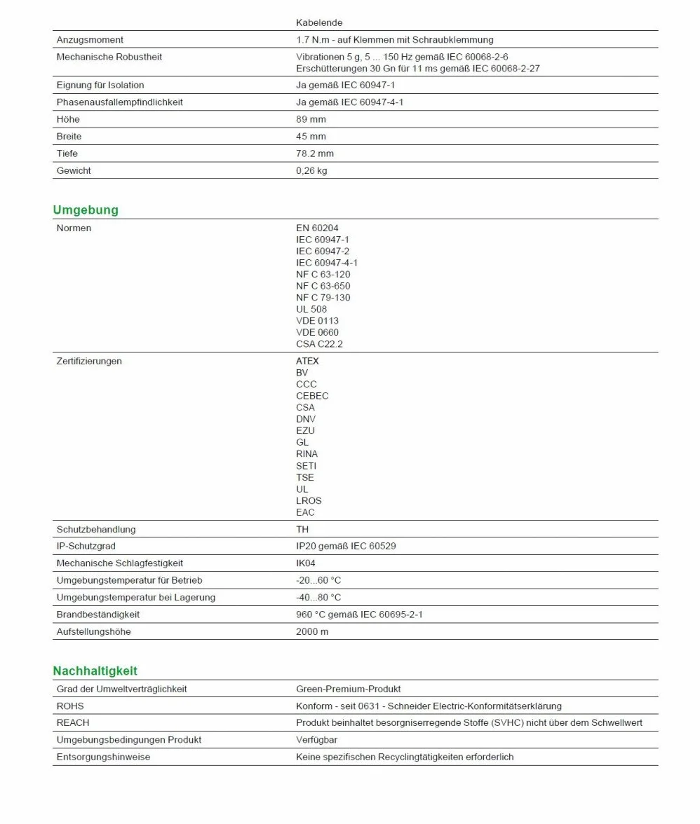 Schneider Electric GV2ME10 Tesys Gv2, Disyuntor Magnetotérmico, 4-.6,3 A, Conexión Por Tornillo