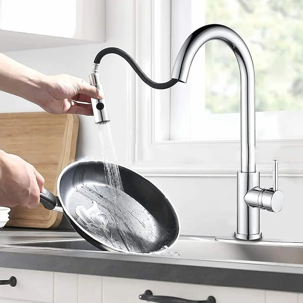 Cabezal de pulverización de repuesto para fregadero de cocina, diseño extraíble con modos de pulverización dobles (galvanoplastia)