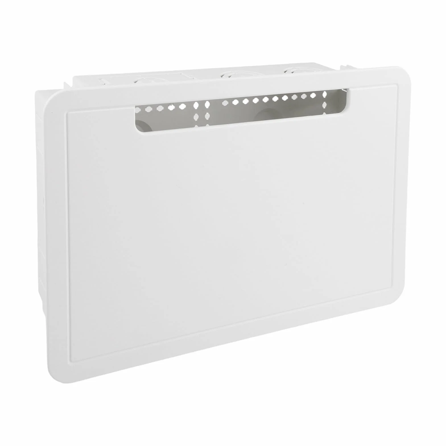 DAZZLEEX Caja de gestión de cables para unidad de TV o medios de pared, organizador de cables y cables de 9 pulgadas empotrable
