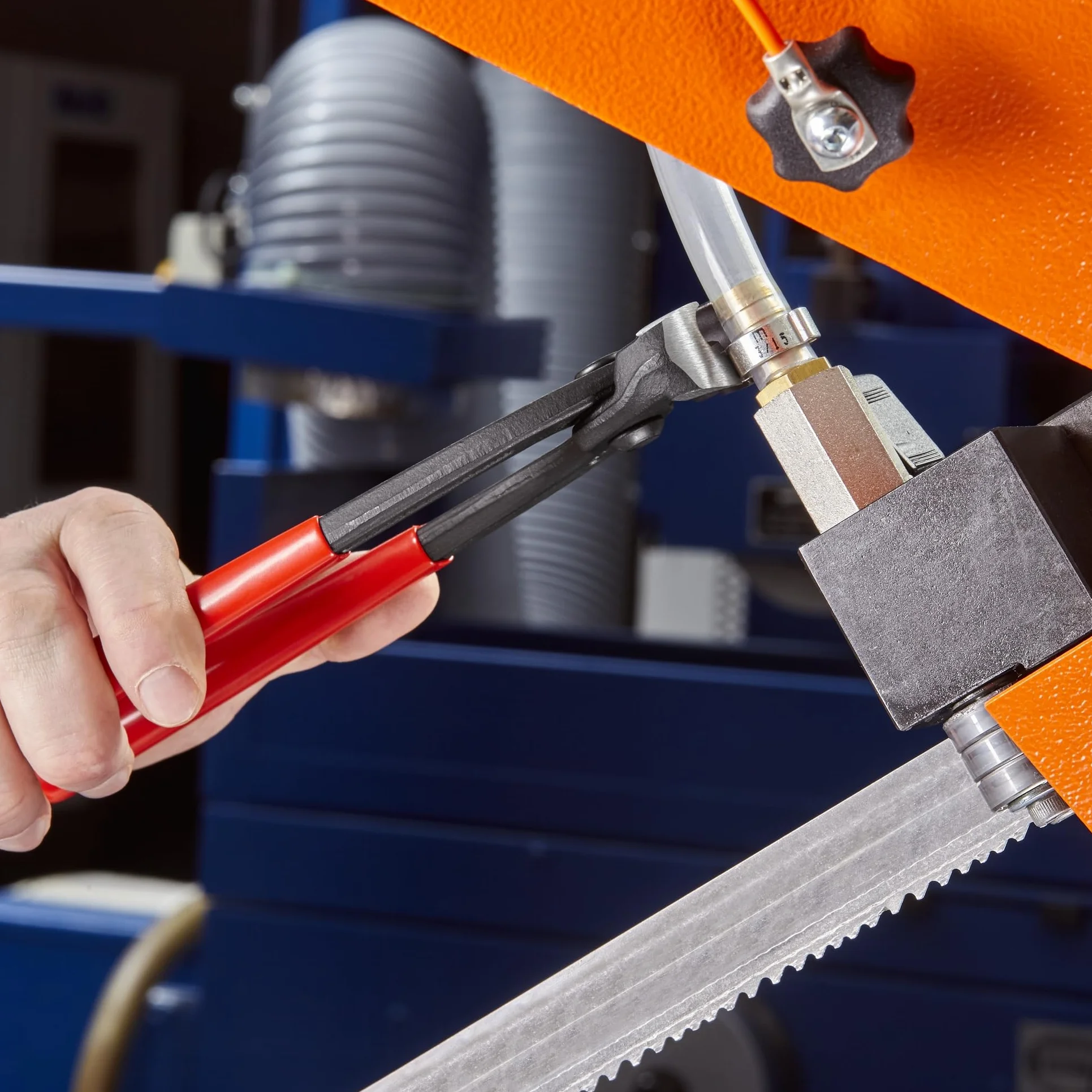 KNIPEX - 10 99 i220 Tools - Alicates de abrazadera de oreja, mandíbulas delanteras y laterales (1099i220), rojo