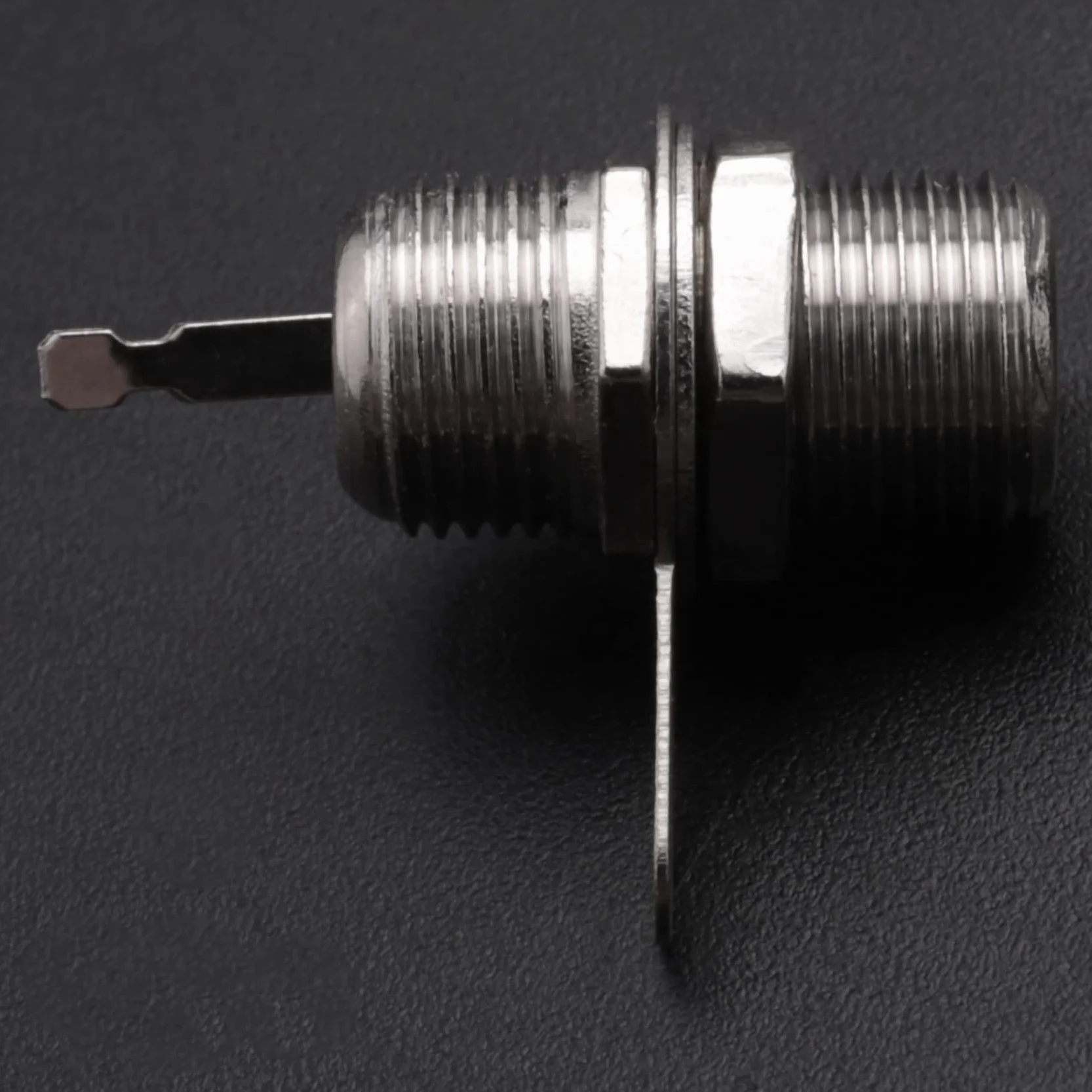 5pzs Adaptador de Conector de Soldadura Clavija Hembra Enchufe montado Panel de Tipo F