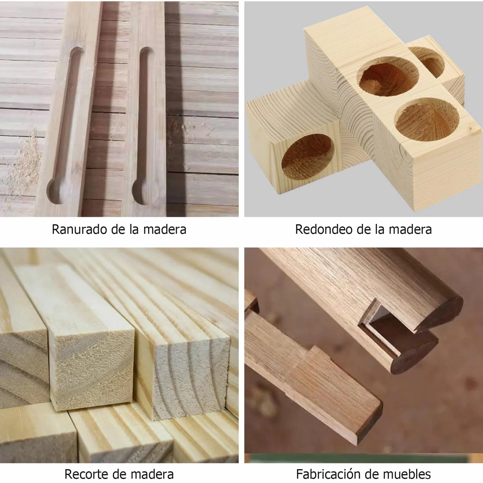 JiGiU 800W Fresadora de Madera Velocidad Variable Rebajadora Eléctrica 6.35mm(1/4 pulgada) 30000r/min con 6 Puntas de Carburo, Cuerpo de Aleación de Aluminio Resistente con 15 Piezas Fresas
