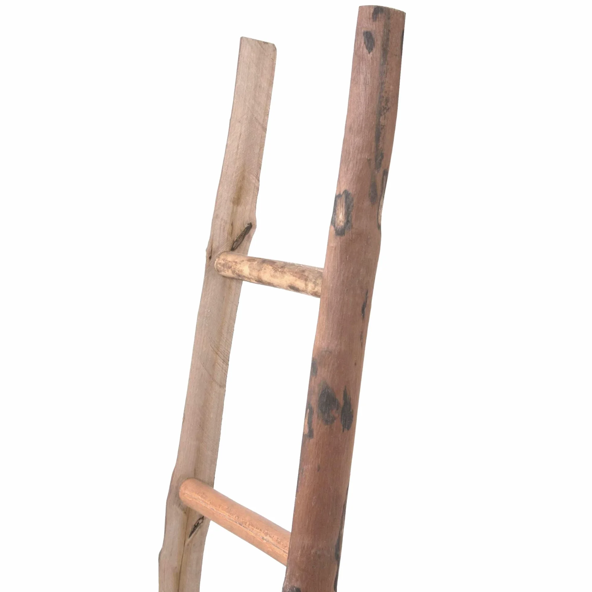 Biscottini Toalleros de baño sin Taladro 155x6x42 cm - Escalera Madera para Dormitorio - Toalleros de baño de pie - Perchero de pie