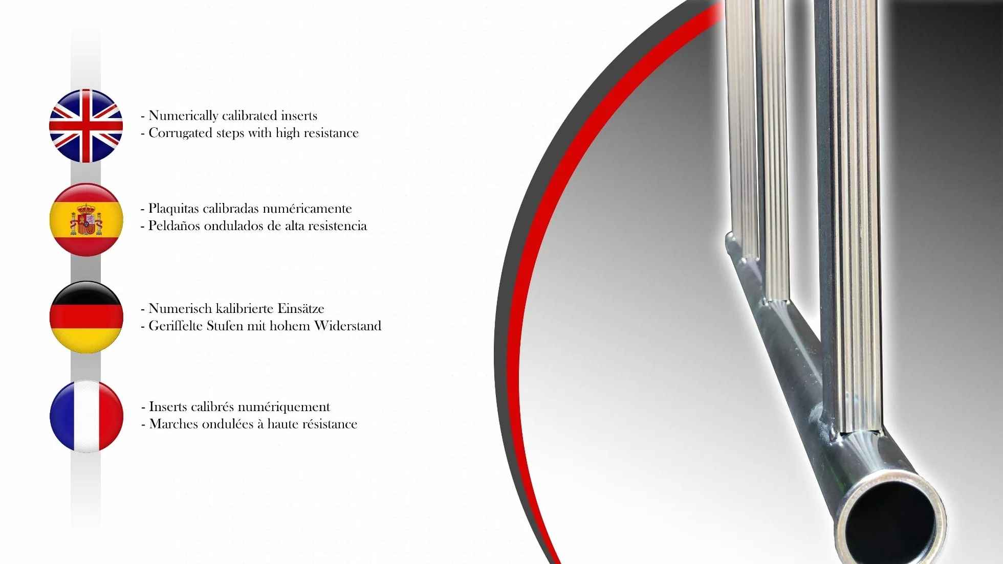 Andamio con altura de trabajo de 4,10 m, de acero, serie M4 LUX 150, fabricado en Italia SCEDIL