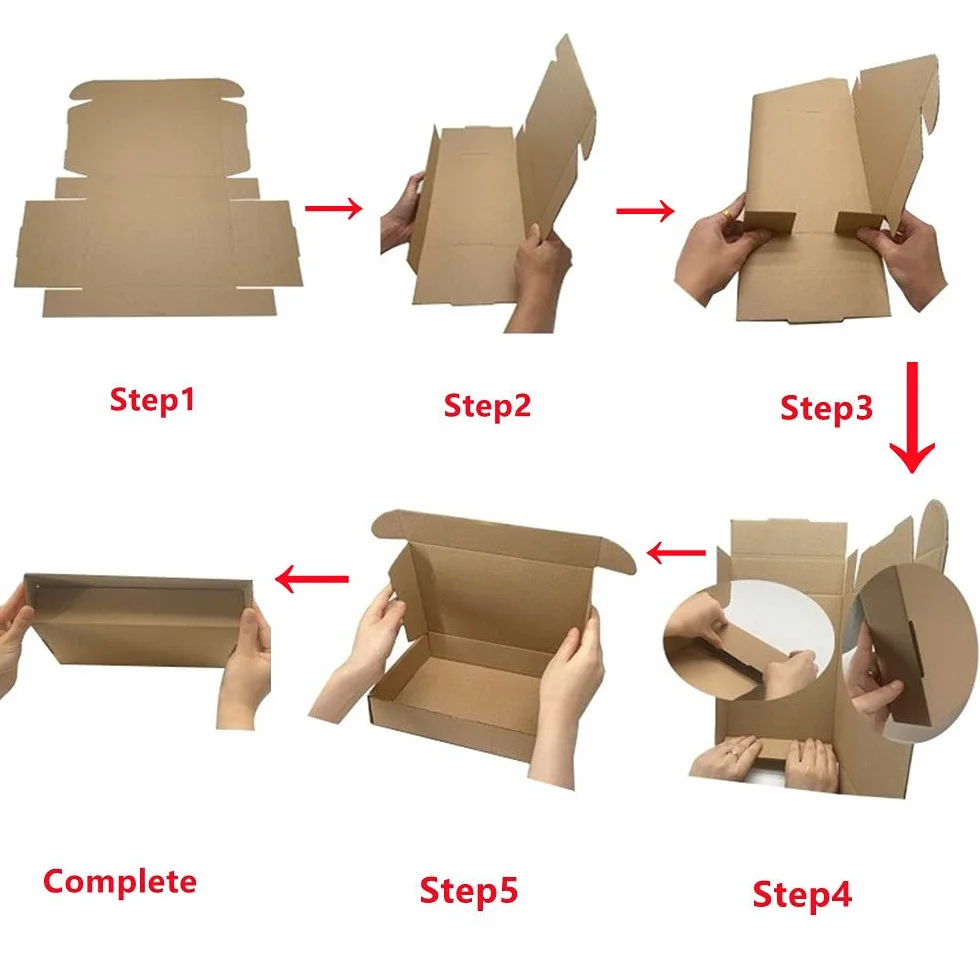 25 Piezas Cajas de Cartón Corrugado, 150x100x50mm Cajas de Paquetes Pequeños, Cajas de Embalaje para Negocios, Correos, Almacenamiento o Regalo