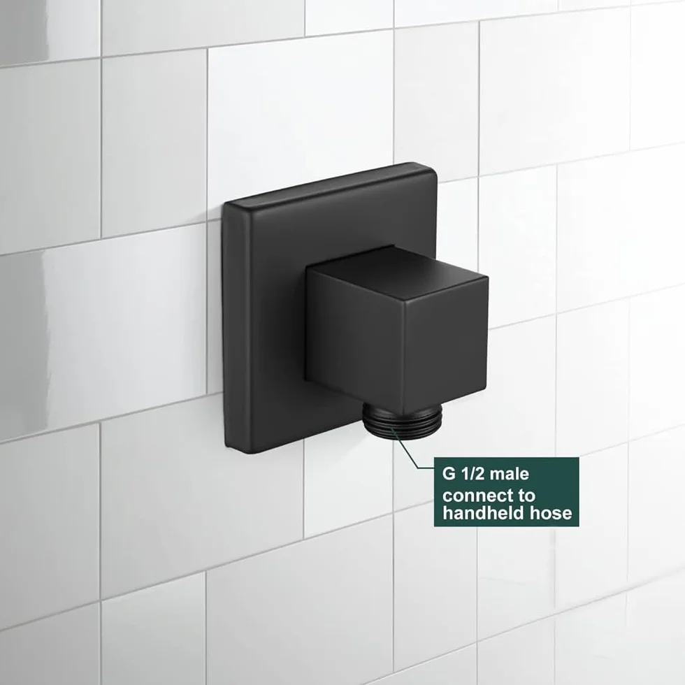 Codo de suministro de pared de latón macizo G1/2 pulgadas para ducha