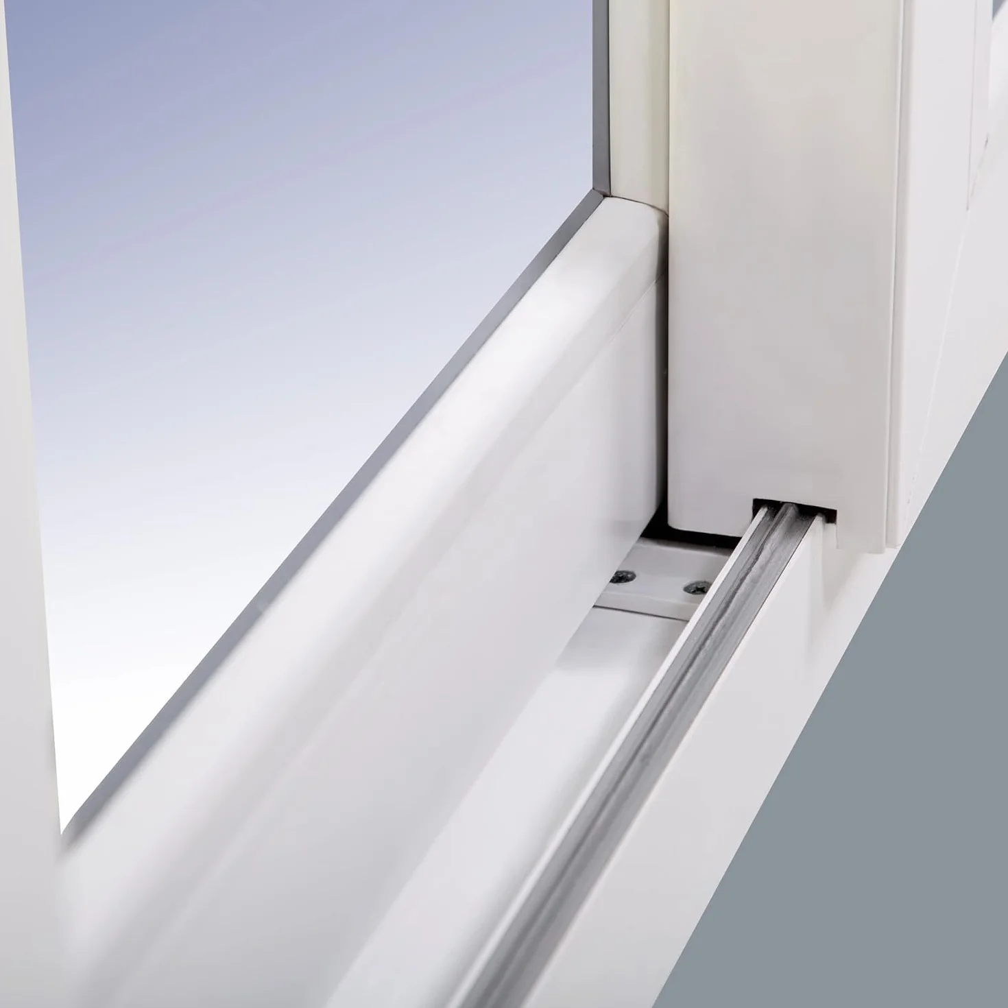 Ventanastock ALB0017L Ventana Aluminio 600x500 Corredera 2 hojas. con cristal carglass (Climalit Mate)