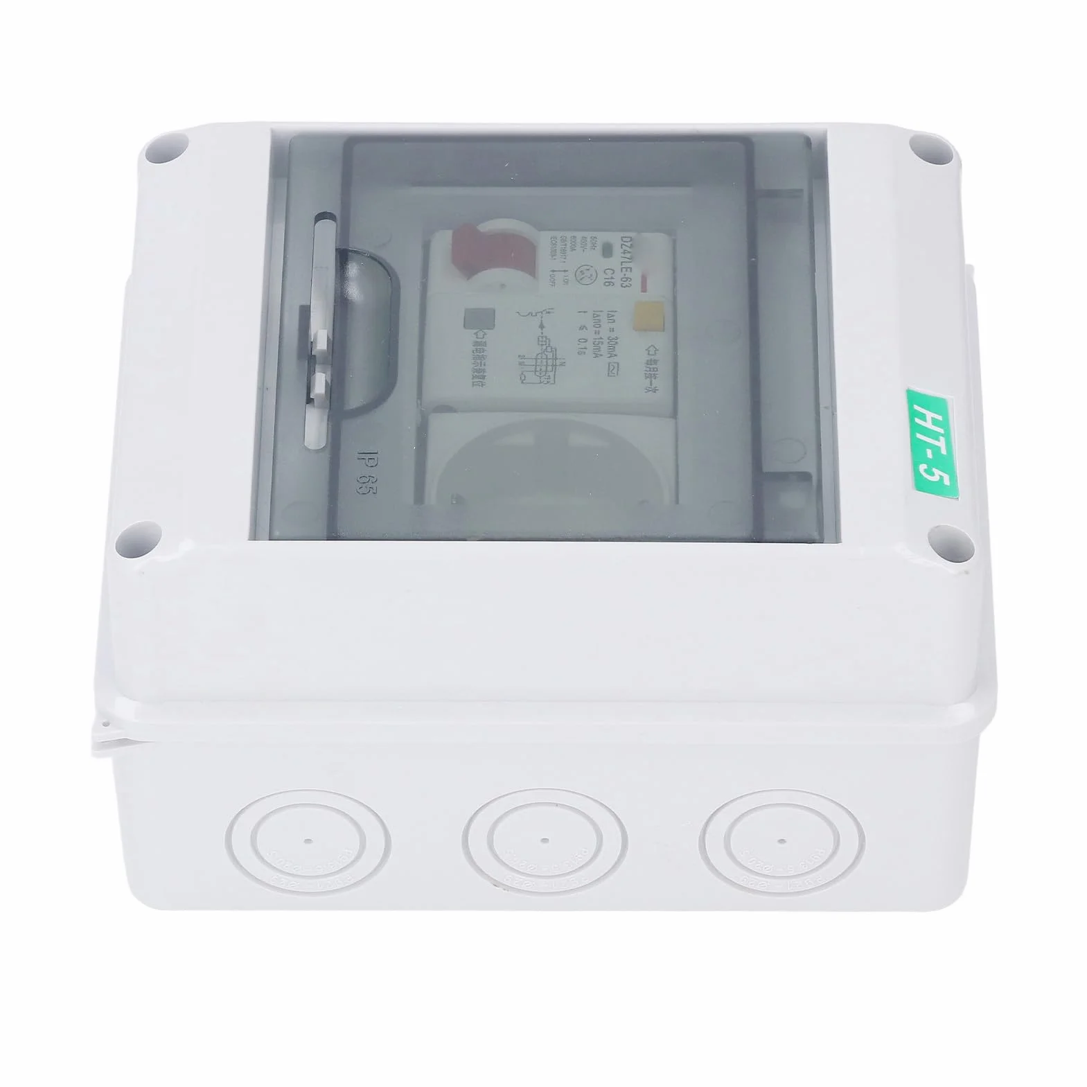 Buachois Caja de distribución eléctrica impermeable, caja de protección de plástico para exterior