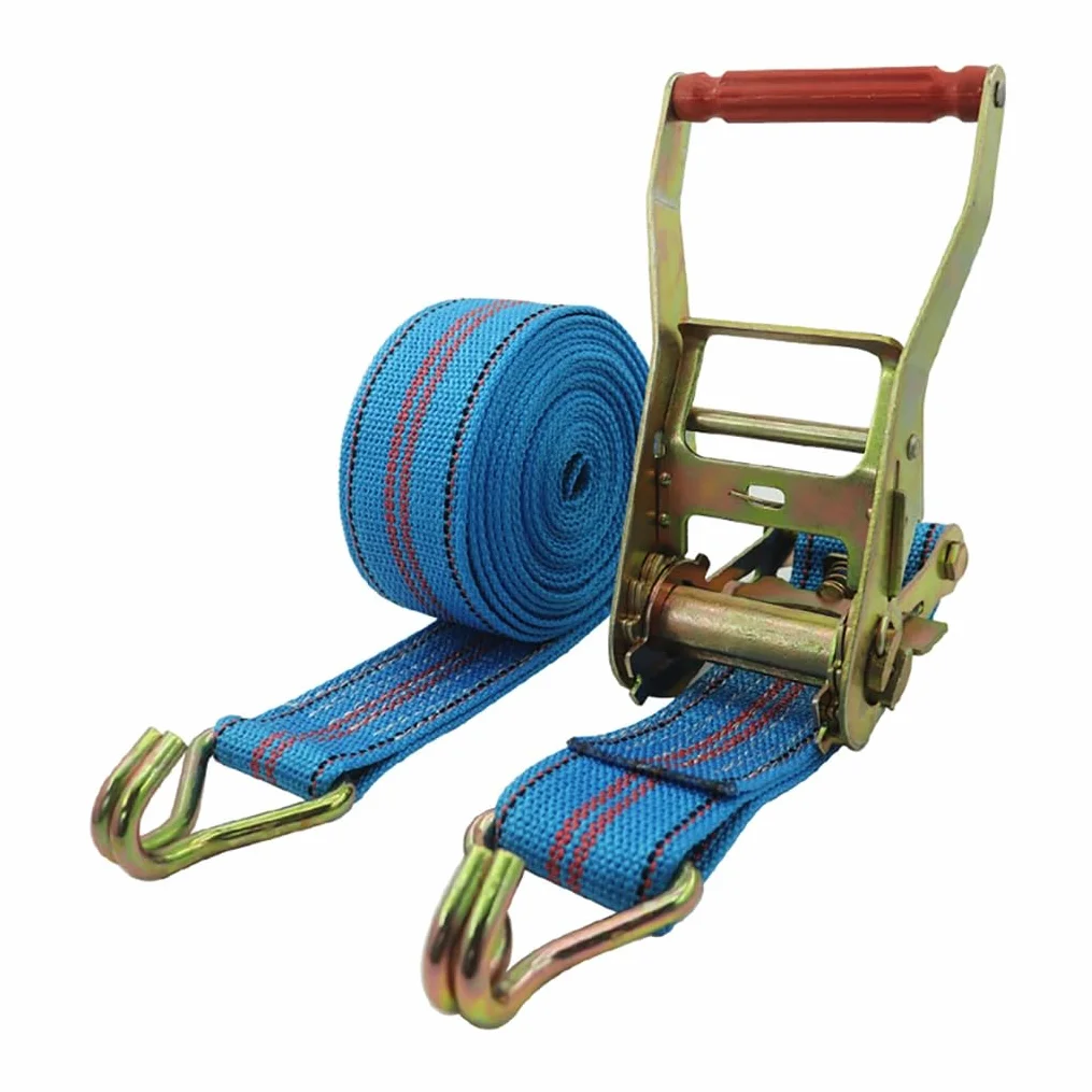 5m X 50 Mm Correa De Amarre con Trinquete Correa De Trinquete con Gancho De Poliéster Correas De Sujeción con Tensor De Trinquete para Remolque Motocicleta Coche(Blue A,5cmx4m/1.96x157in)