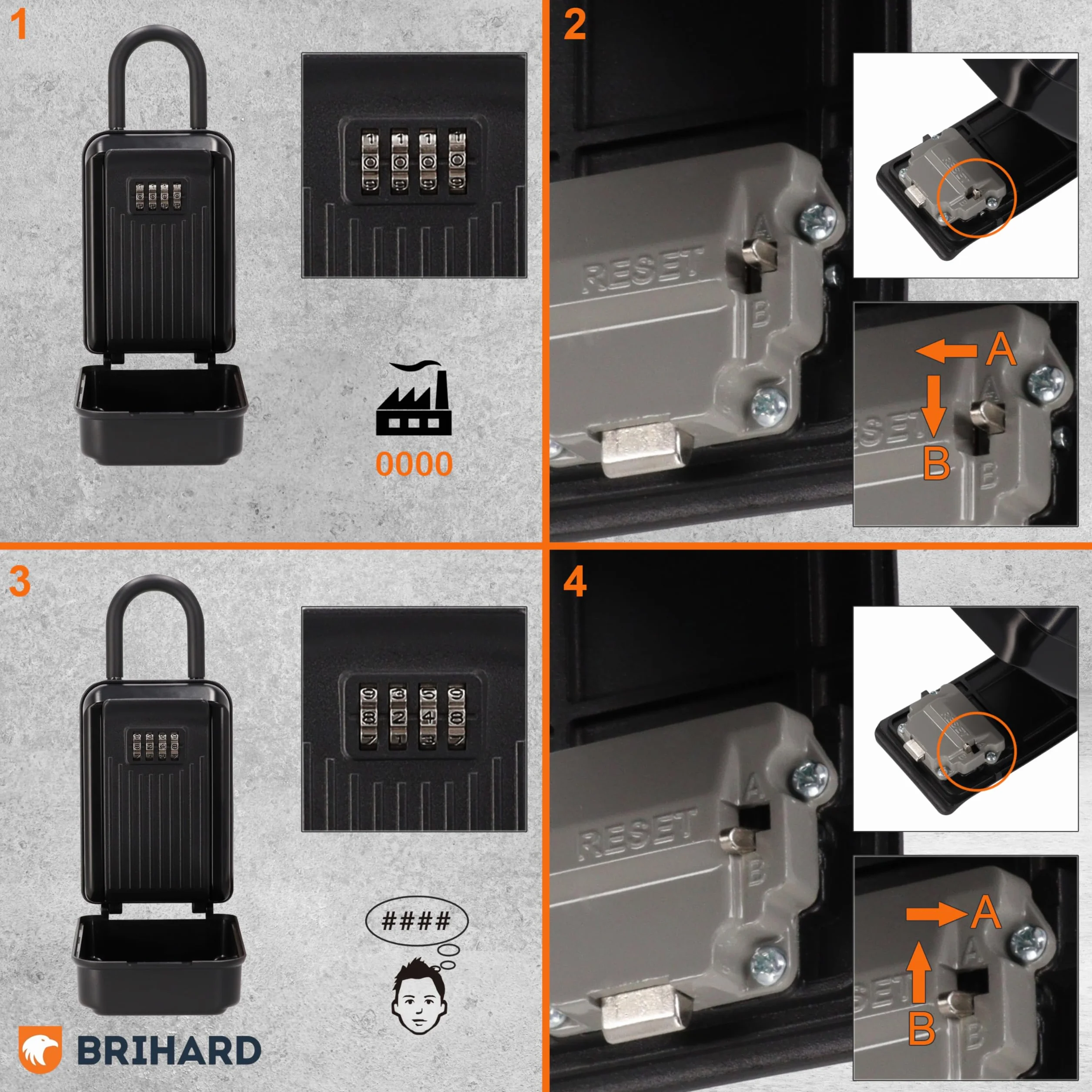 Caja Seguridad Llaves All Season Shackle XL, Portátil con Grillete Extraíble, de Exterior con Cubierta Impermeable, con Cierre de Combinación para Llaves de Casa y Coche, Tarjetas de Acceso