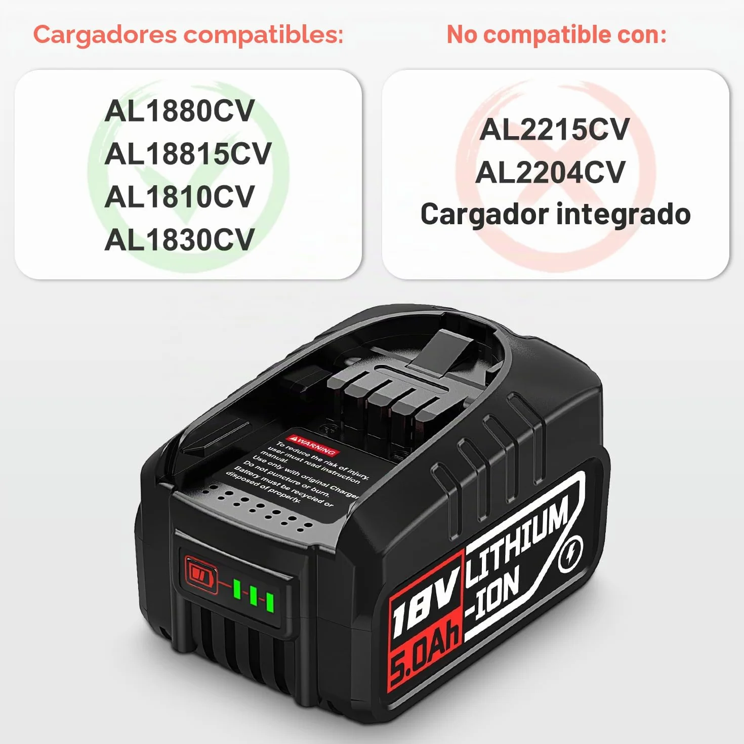 2 baterías de 18 V, 5,0 Ah, compatibles con Bosch Casa y Jardín, batería de 5000 mAh para batería Gloria compatible con Bosch 18 V PBA PSB PSR