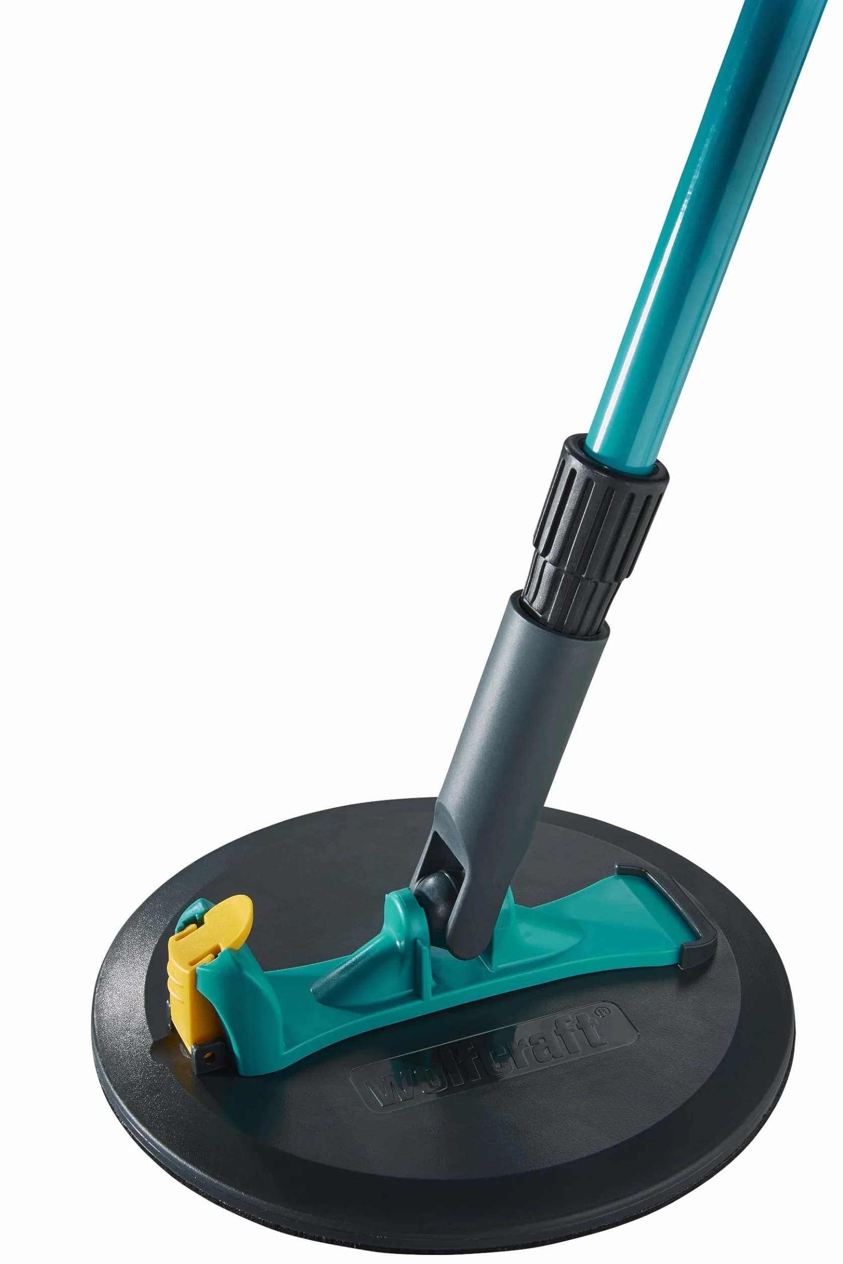 wolfcraft Juego de lijadora circular para placas de yeso, Ø 225 mm, 3 piezas I 4052000 I Para el lijado eficiente de superficies de placas de yeso en altura como por ejemplo techos y paredes