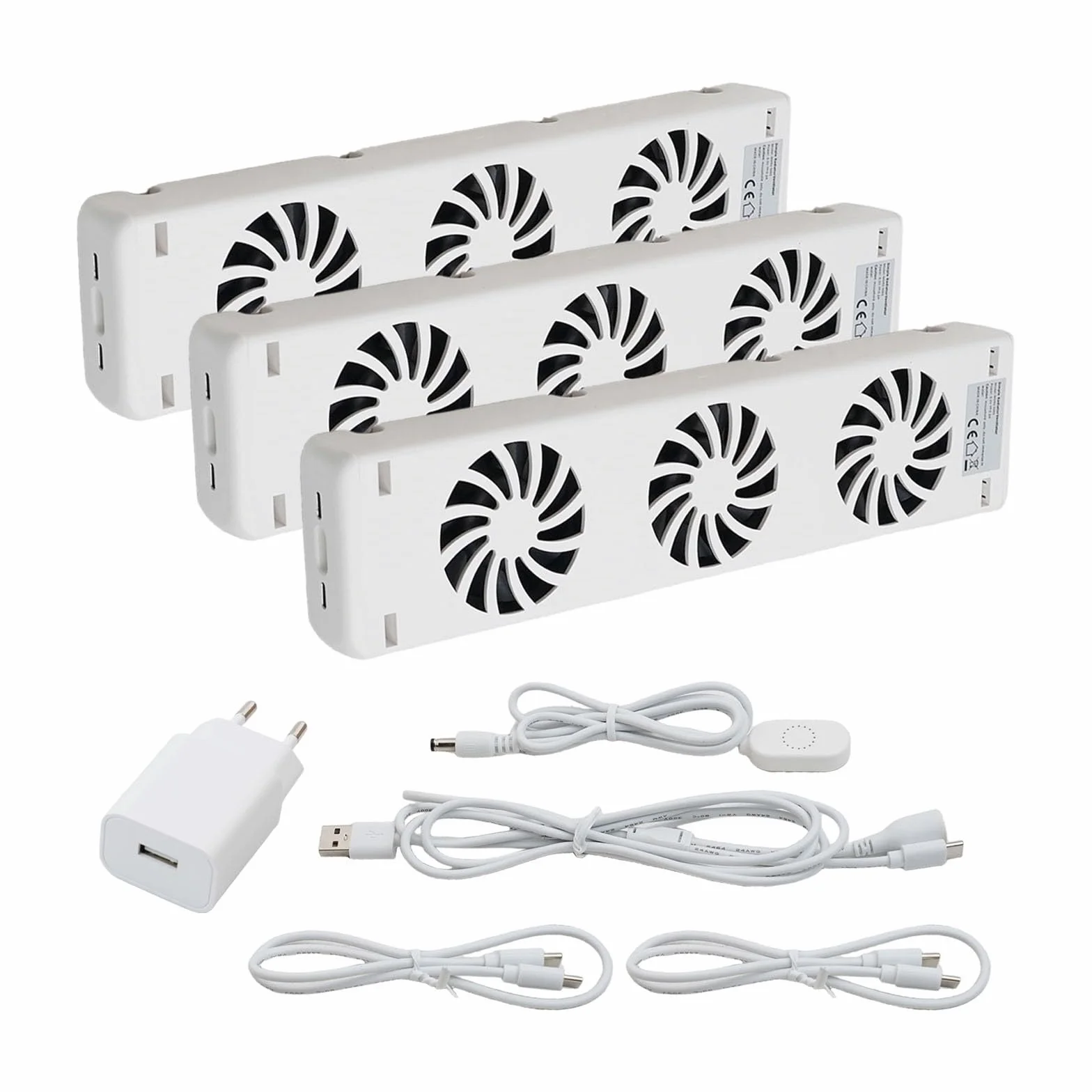 Ventilador de radiador, ventilador de calefacción, 2 ventiladores de radiador MXRV-S02 Ventilador de chimenea magnético inteligente, ventilador de radiador (kit de expansión)