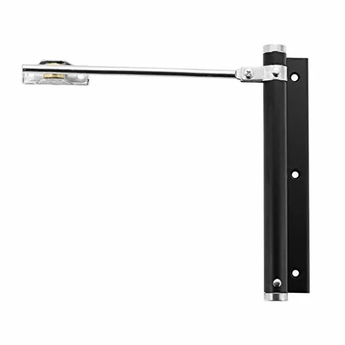 Cierrapuertas automático, mecanismo de puerta de cierre automático ajustable, aleación de zinc resistente para un cierre seguro, fácil instalación