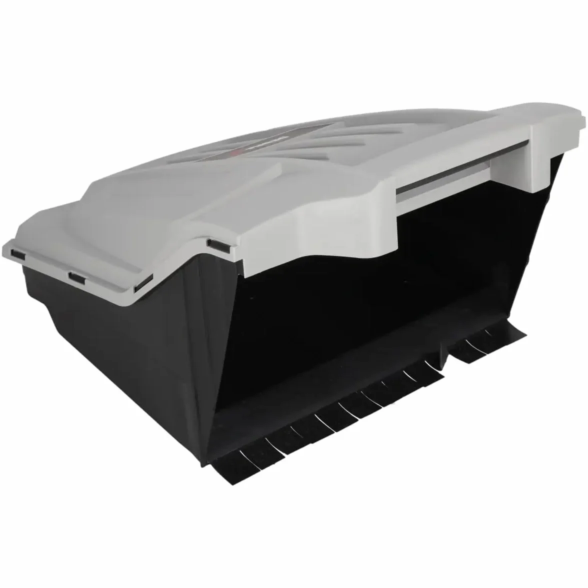 DEDRA Barredora de mano, 3 cepillos, 650 mm de ancho, depósito de 18 l, capacidad: 2600 m2/hora, manillar ajustable, ruedas resistentes, mango ergonómico