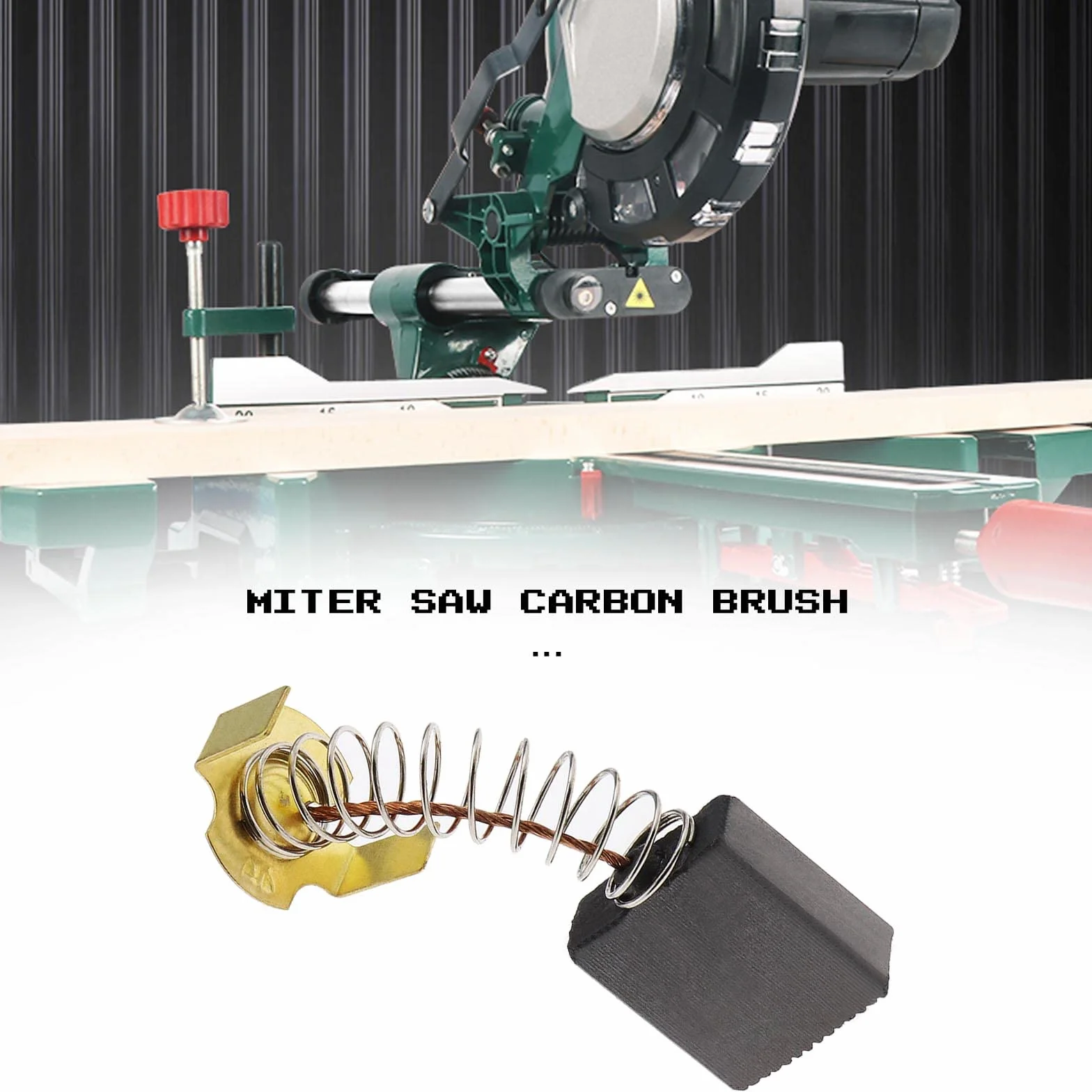 ECSiNG 2 Pares de Cepillos de Carbón 7x17x17mm Compatible con Sierra Ingleteadora Rexon M2500A Piezas de Repuesto para Herramientas Eléctricas Accesorios para Herramientas Eléctricas
