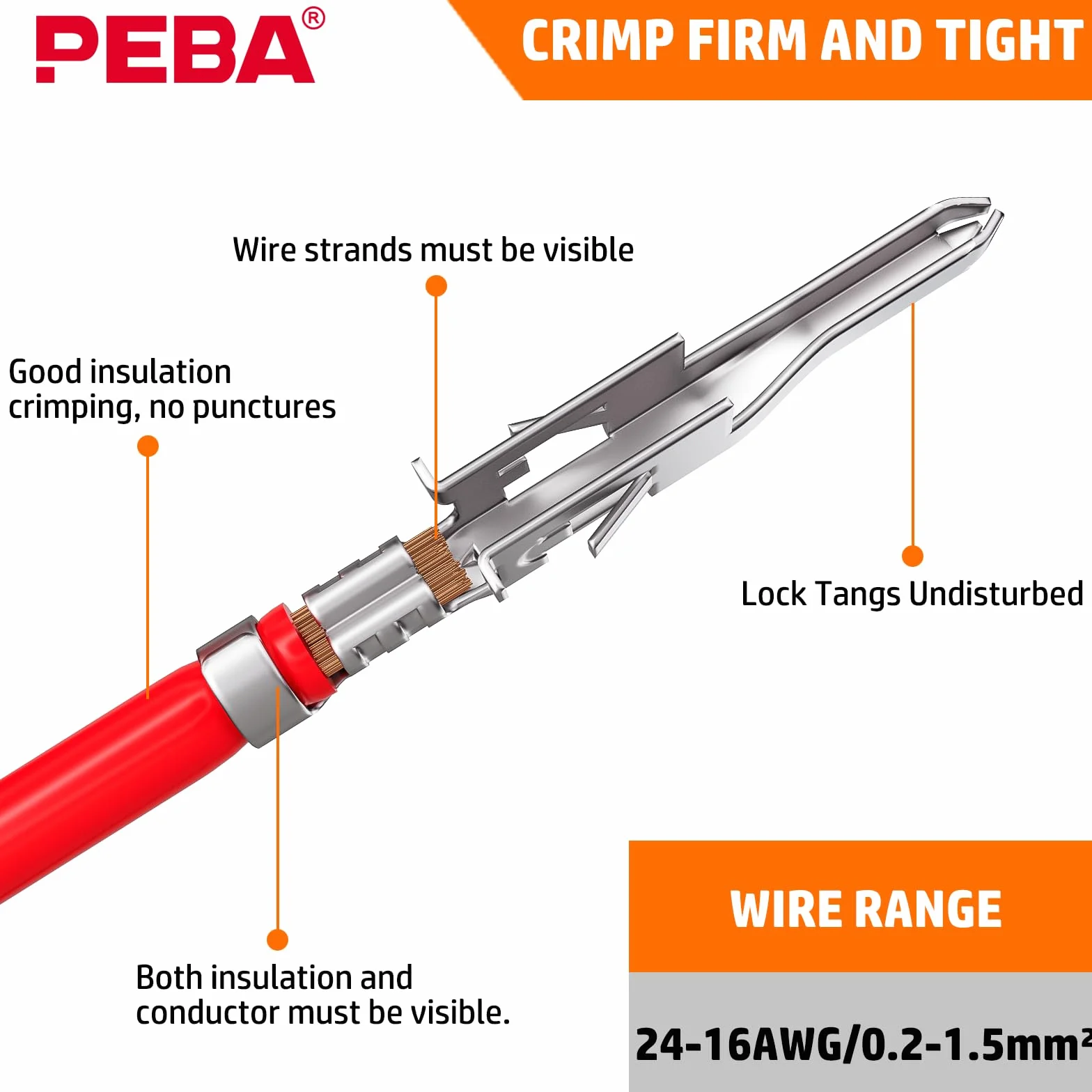 PEBA Kit Crimpado Mini-Fit Jr. 4.2mm Alicate Carraca 2-10 Pines | 12 tipos de conectores compatibles 4,2 mm, crimpado 30-16 AWG para fuentes PC, GPU, ATX y montajes personalizados