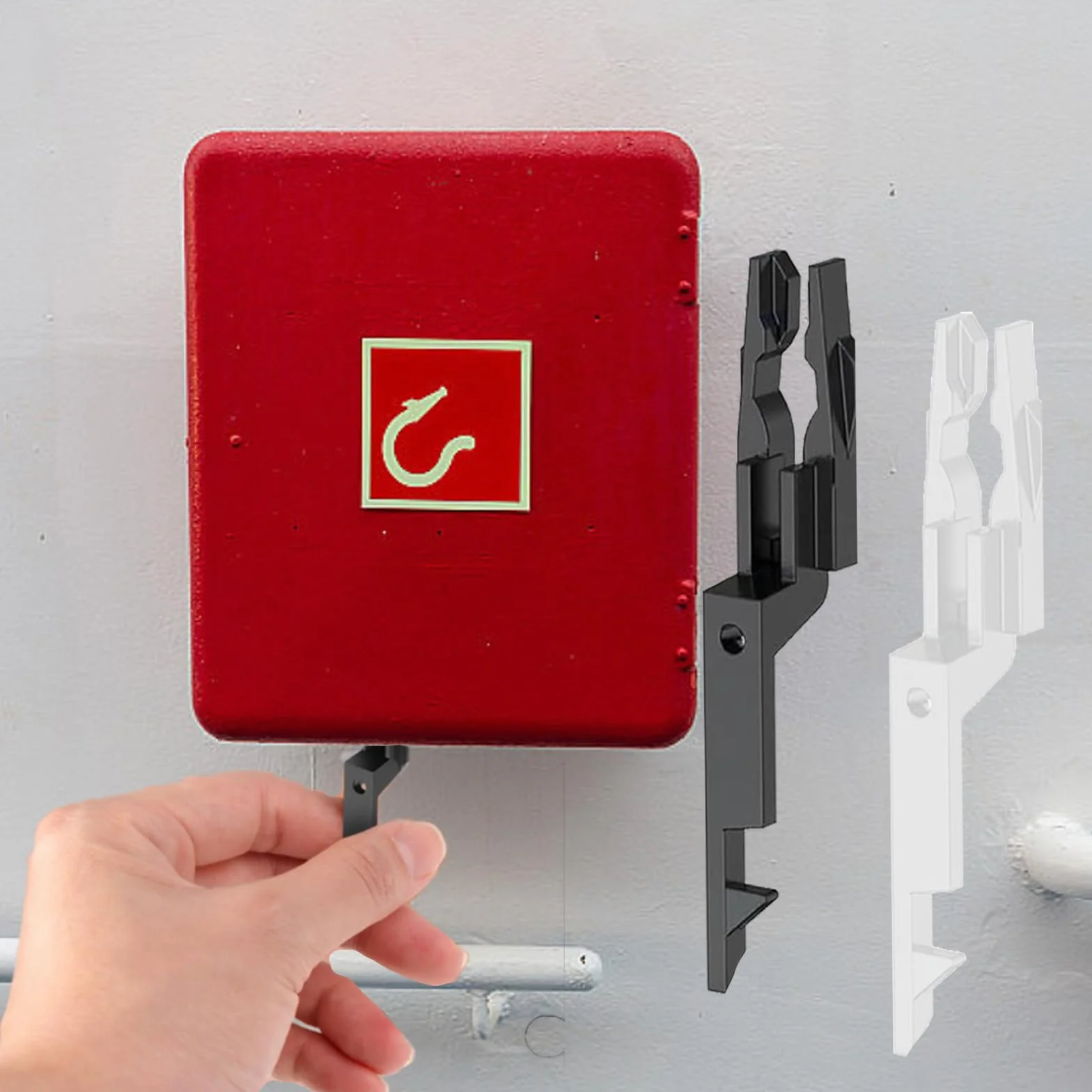 12 Piezas Llamada Punto Prueba Clave, Universal Puntos de Alarma de Emergencia, Fácil de Usar para Todas Las Versiones de Puntos de Llamada, Material Ignífugo (Negro & Blanco)
