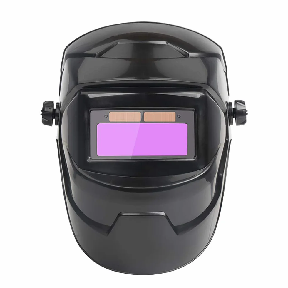 Mascaras de Soldar,Caretas Para Soldar Casco de soldadura Vista grande Verdadero Potencia solar Potencia solar Auto oscurecimiento Máscara de soldadura for arco soldadura molienda corte