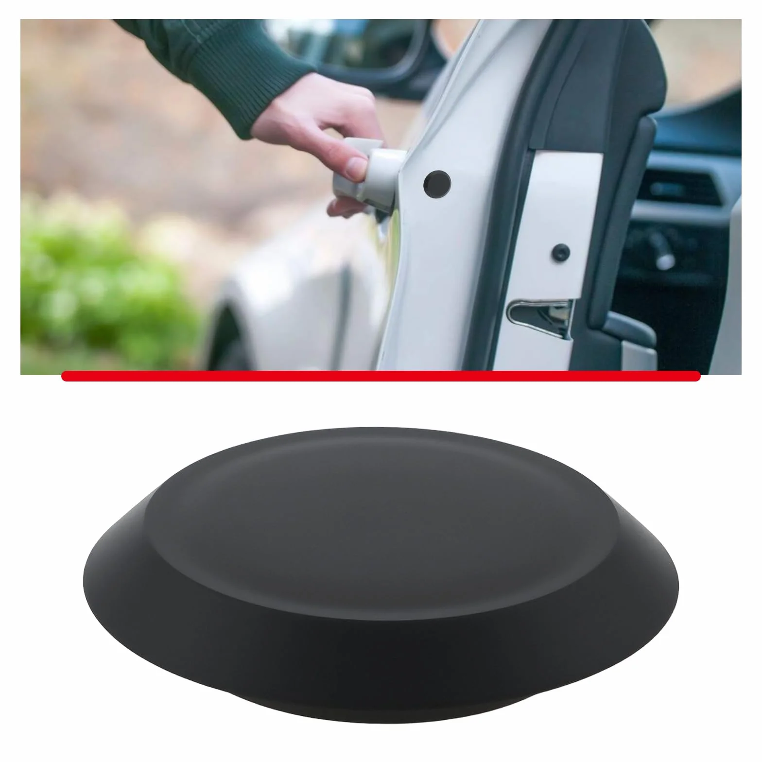 ECSiNG Tapón de Ojal Ciego para Panel de Carrocería Color Negro para Agujeros de 22-22,5 Mm 30 Unidades