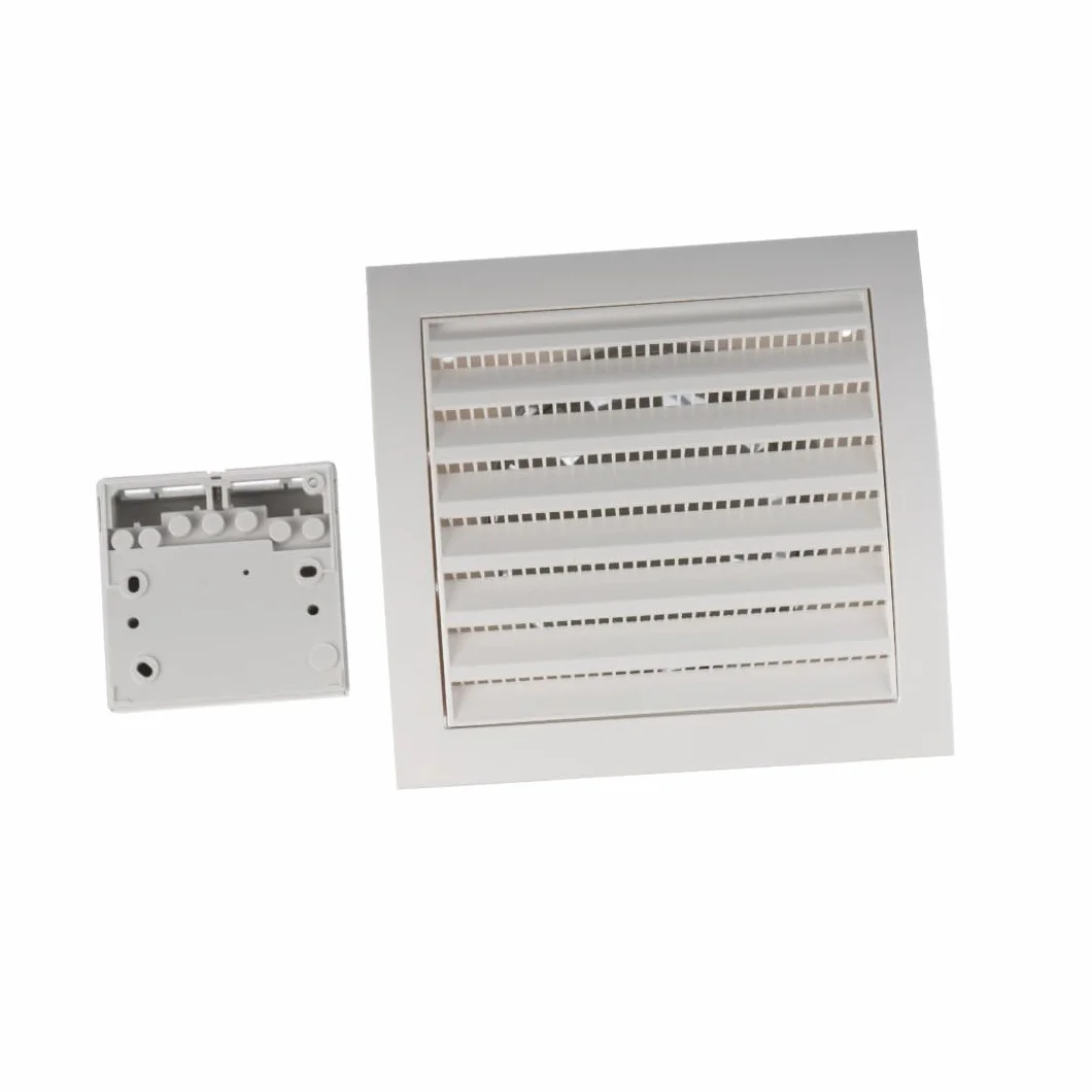Europlast Ø 125 mm Intercambiador de calor con termostato – Kit de distribución de calor de pared – Plástico blanco