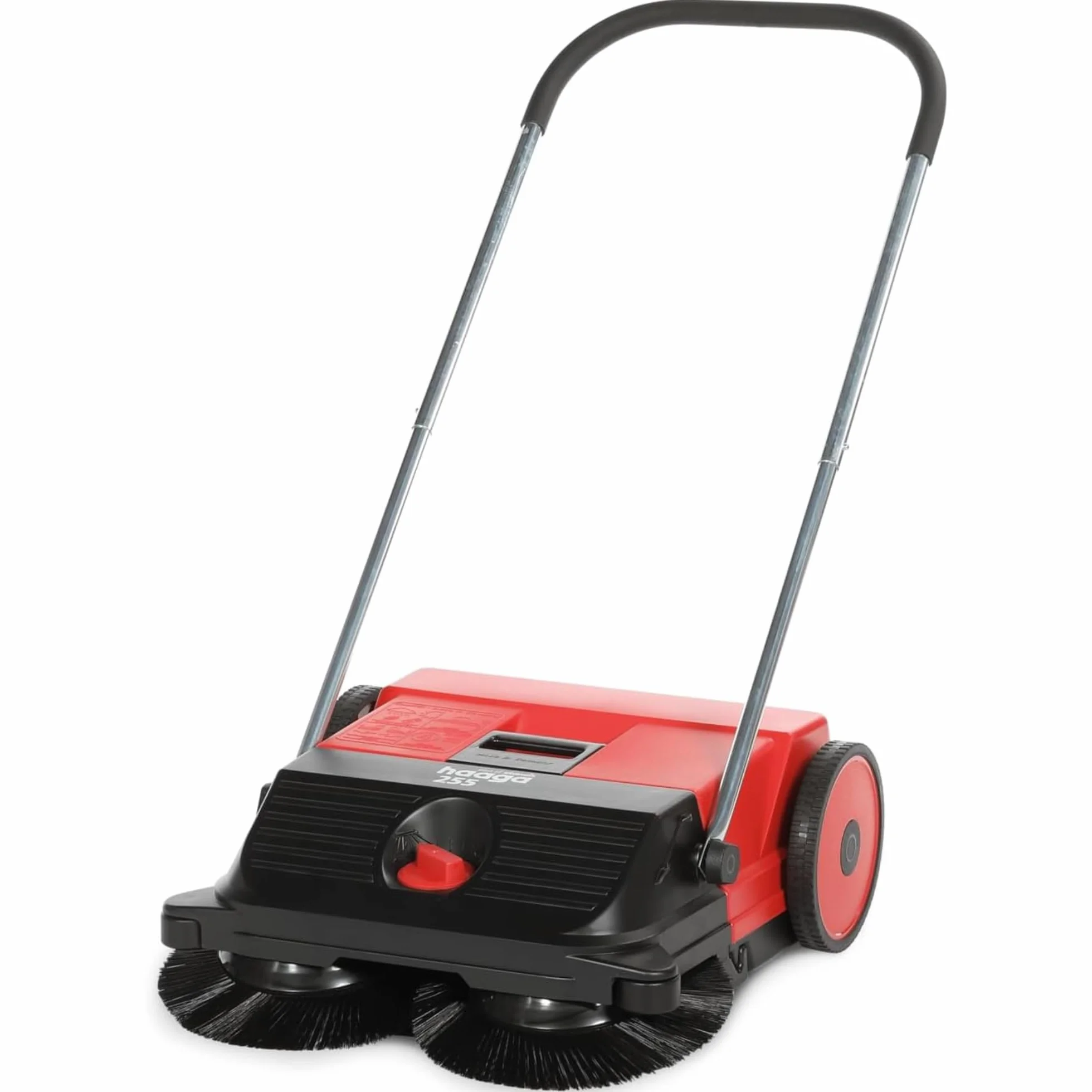 Haaga 255 - Barredora Manual con Sistema de Barrido Turbo, Capacidad de Barrido 1600 m²/h, Capacidad del depósito 20 litros