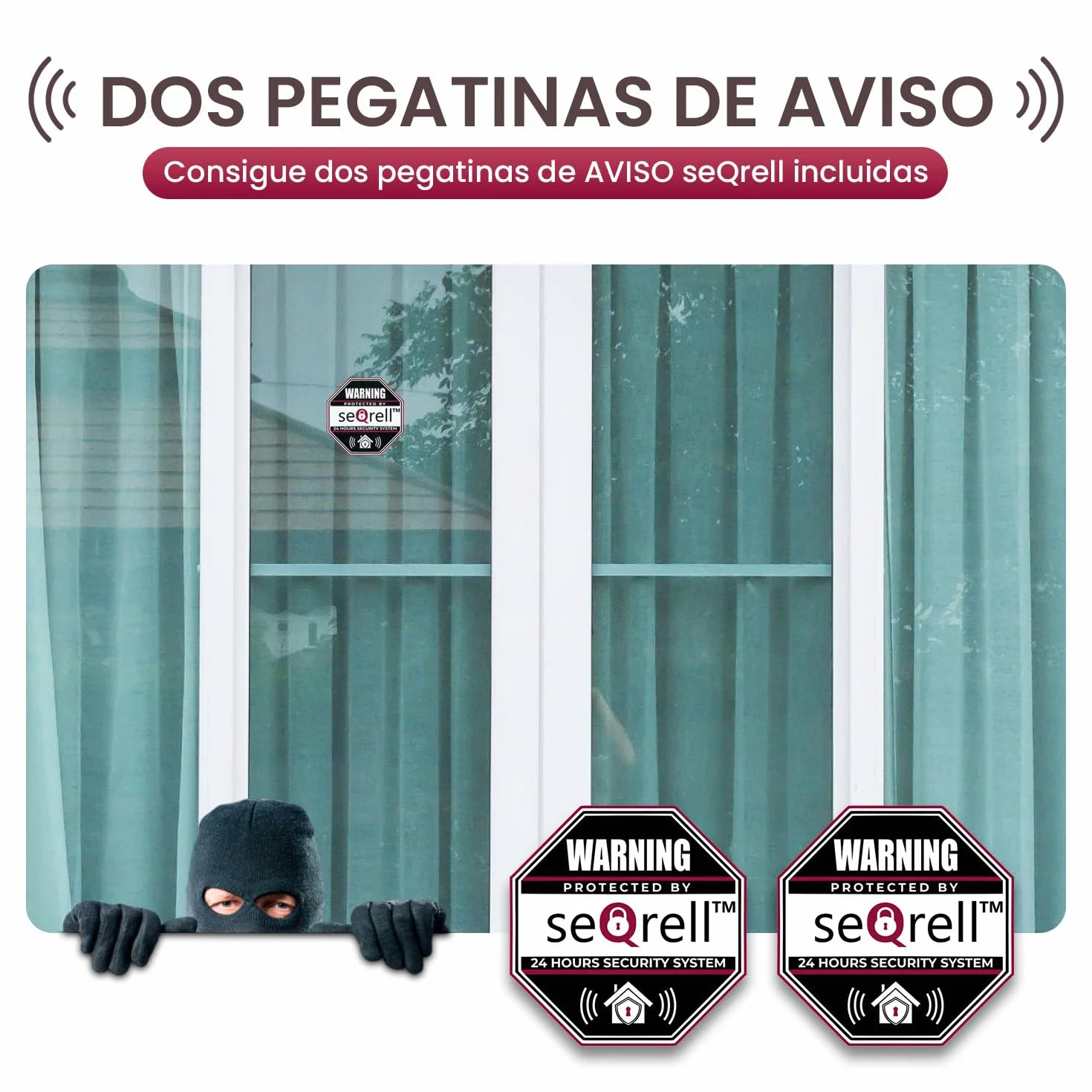 Kit Alarma Casa con Aviso al Movil, Sistema de Alarma para Casa WiFi y 4G gsm sin cuotas con Pantalla Táctil 4.3” y Batería de 1500 mAh, Aplicación Tuya Smart Life, Alexa, SQ4324C