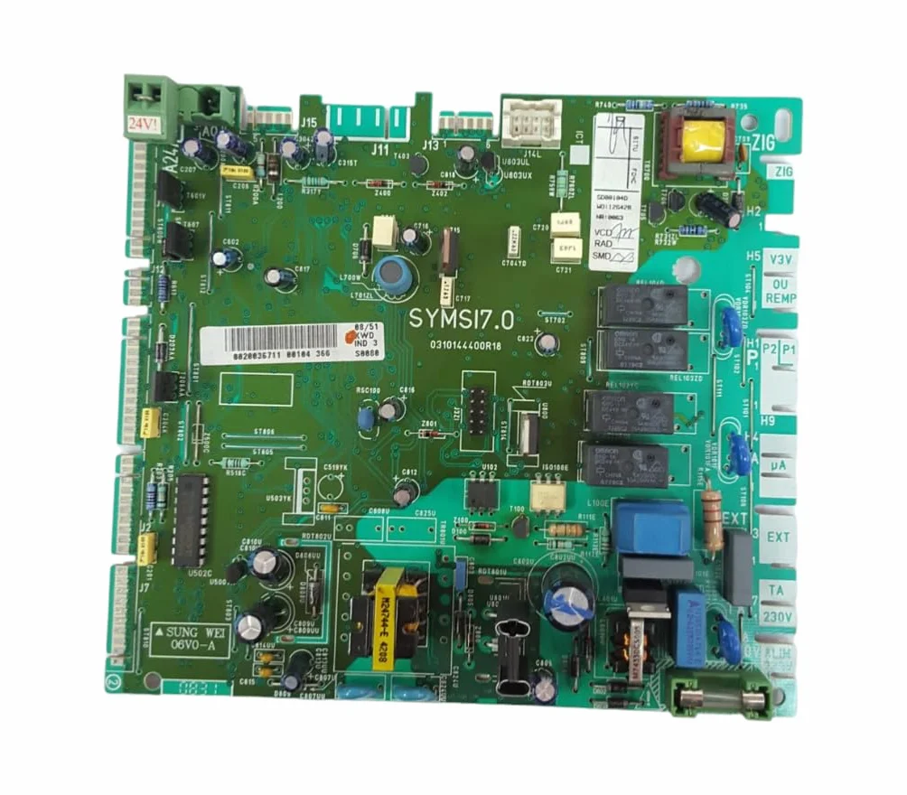 Placa Electrónica Original para Caldera 0310144400R18 V1 - Modelo de 4 Relés - Compatible con Diferentes Modelos - Pieza de Repuesto Reacondicionada - Garantía por 1 Año